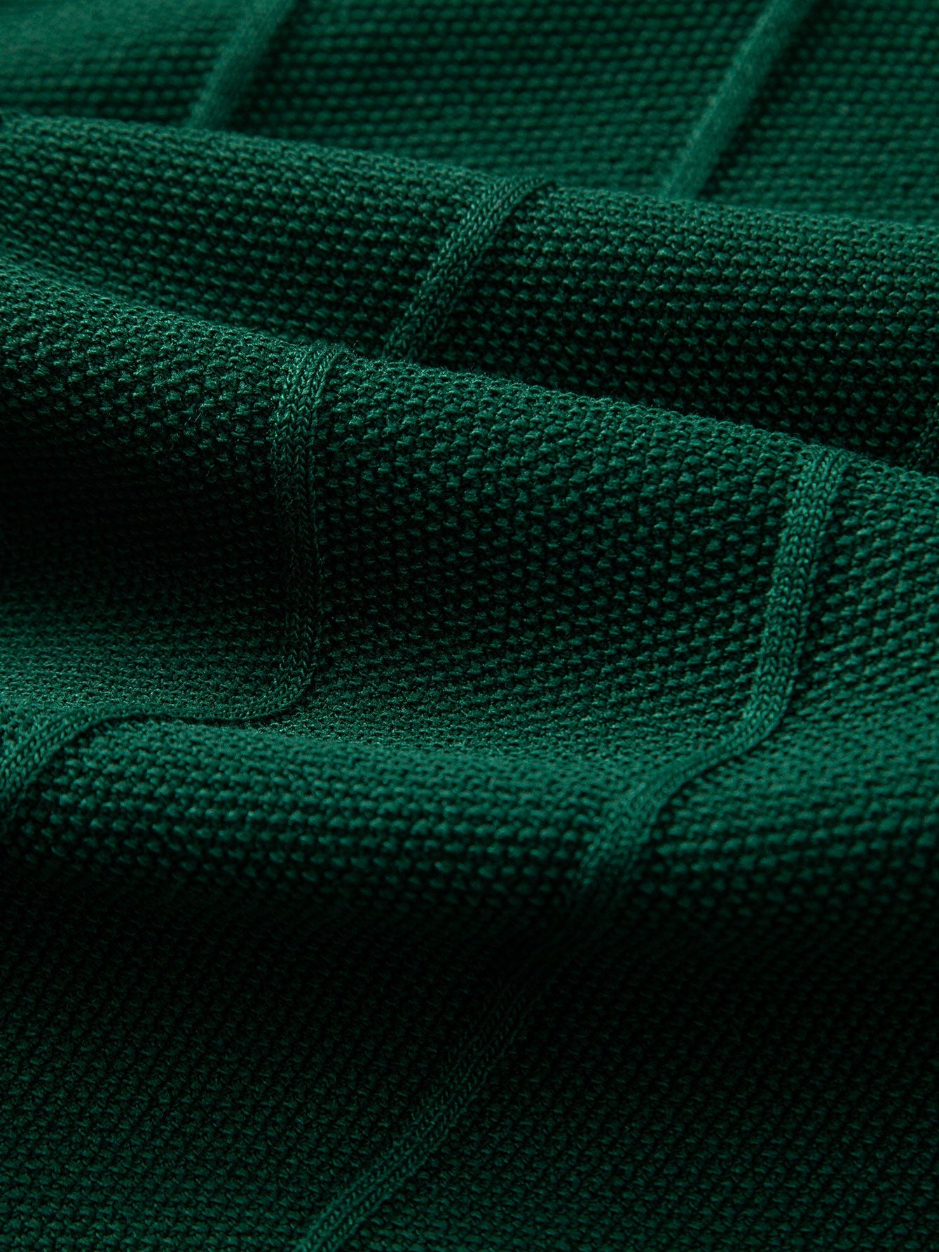 Camisa Polo de Punto Jacquard Stripe y Pantalones de Pierna Recta con Ribete Acanalado
