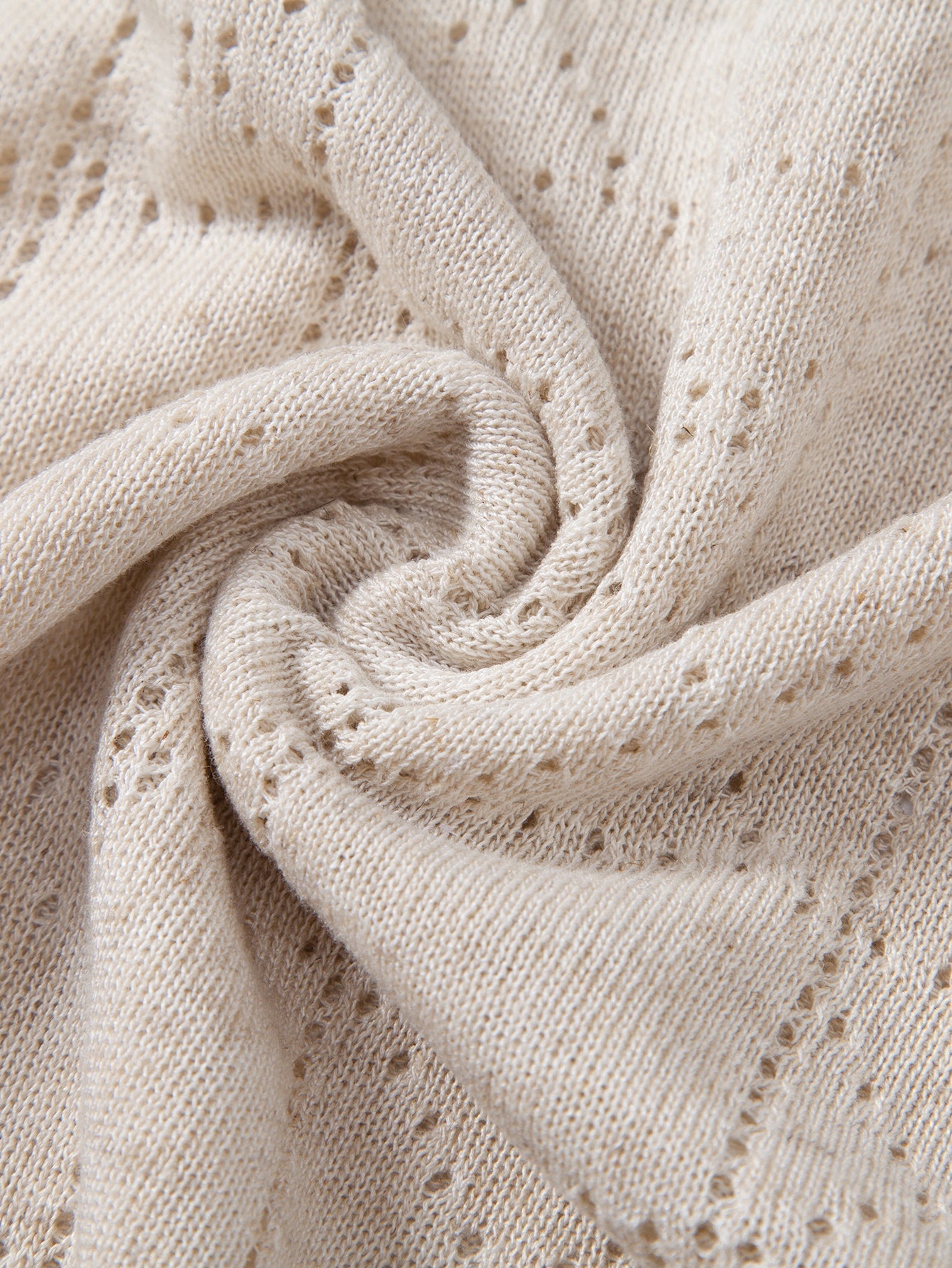 Geometry Open Knit T-Shirt