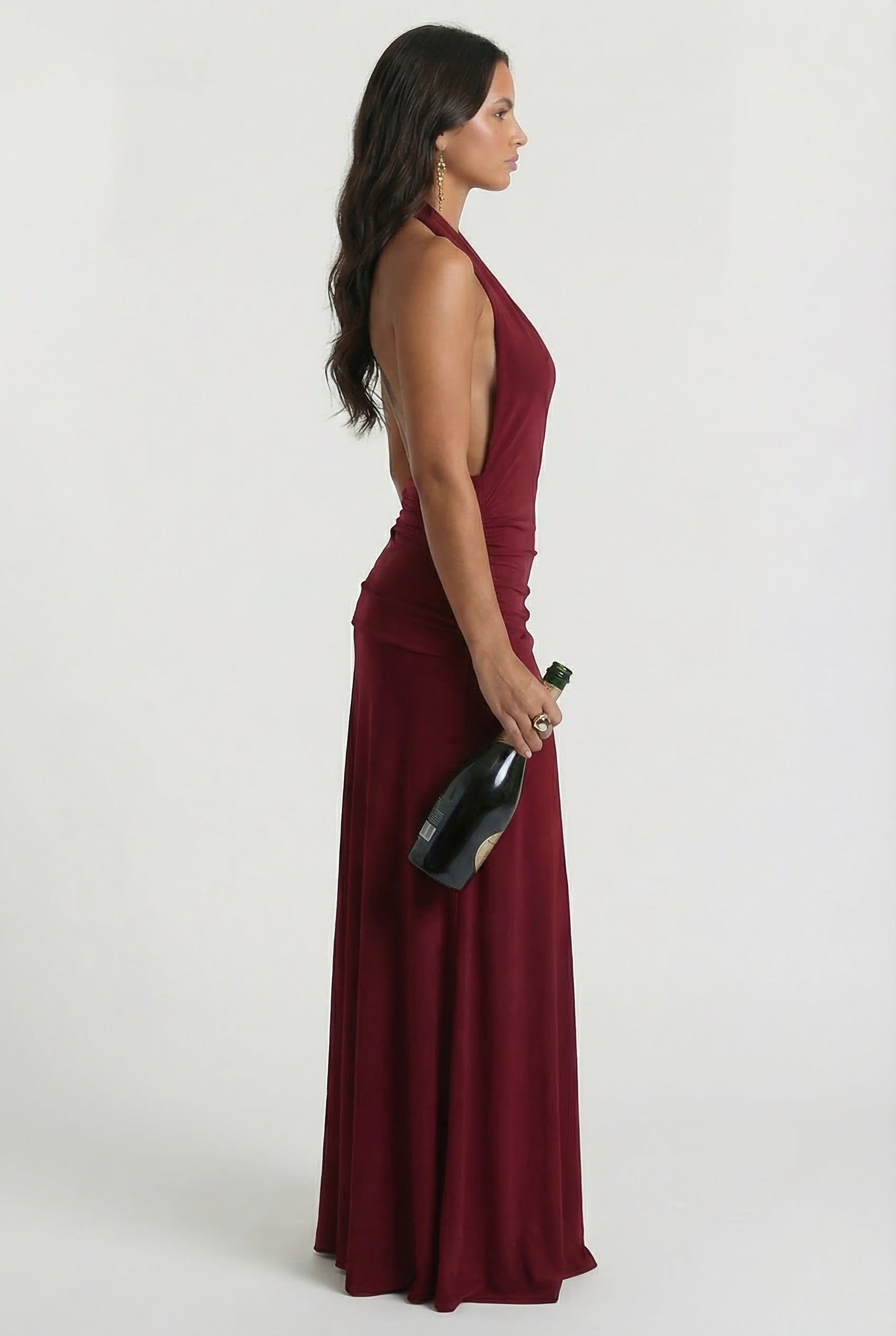 Vestido Maxi Hailey — Granate