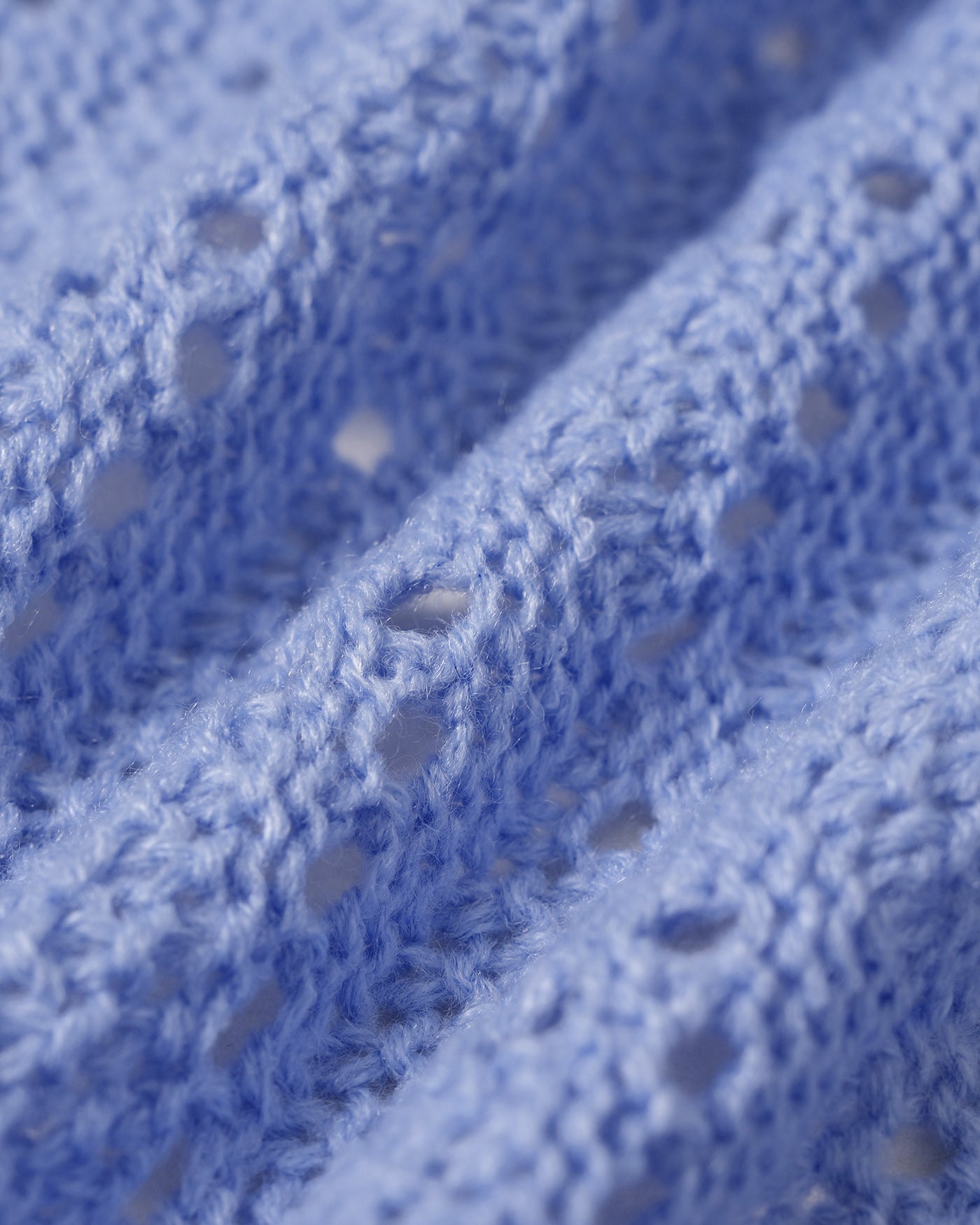 Cover-up de Crochet en Contraste — Azul