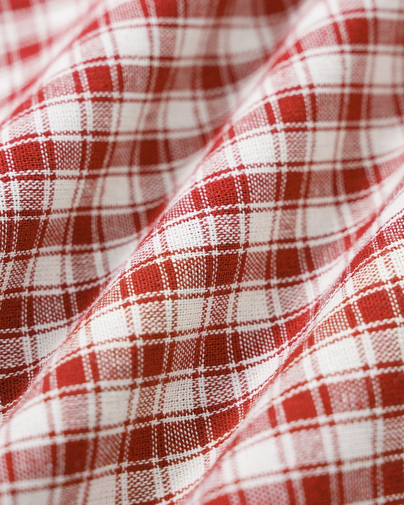 Vestido Mini Slip de Cuadros — Rojo