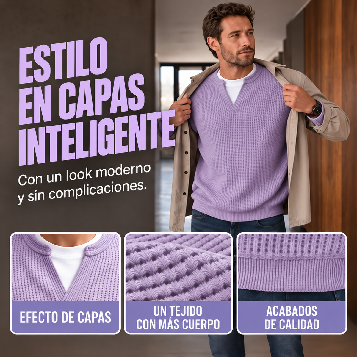 Milo | Jersey Waffle de Hombre