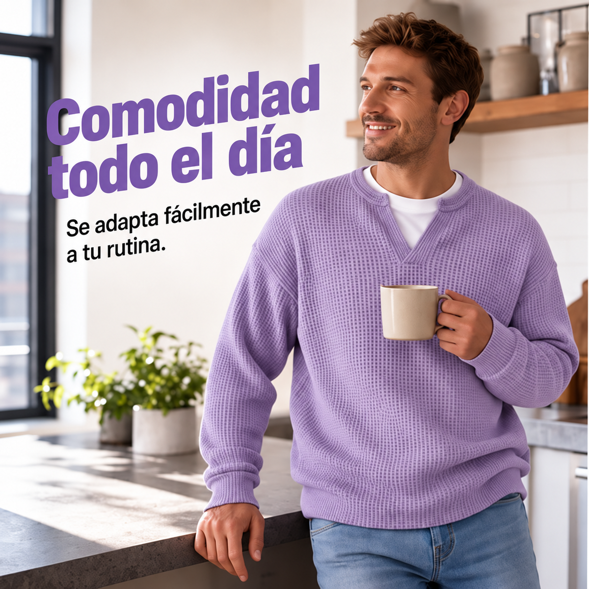 Milo | Jersey Waffle de Hombre
