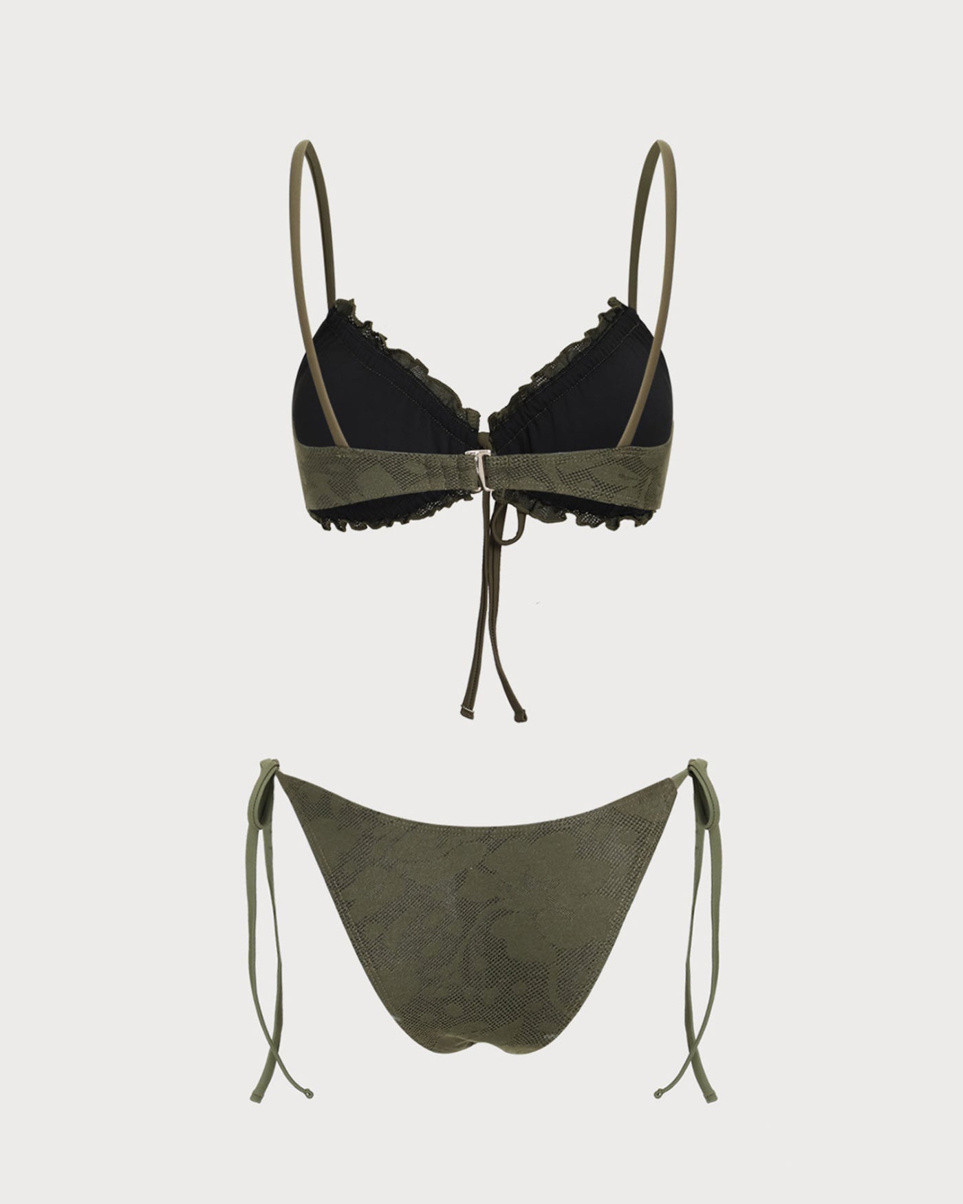 Bikini Jacquard — Verde Militar