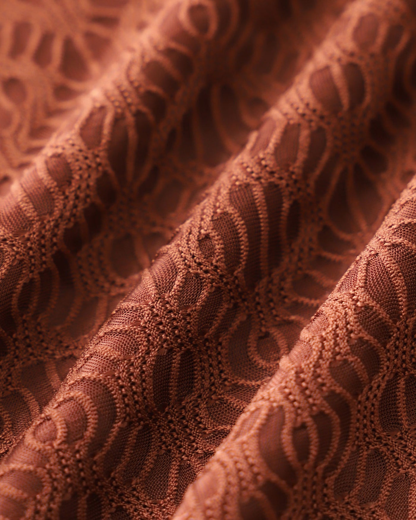 Bikini Jacquard 3 Piezas — Marrón