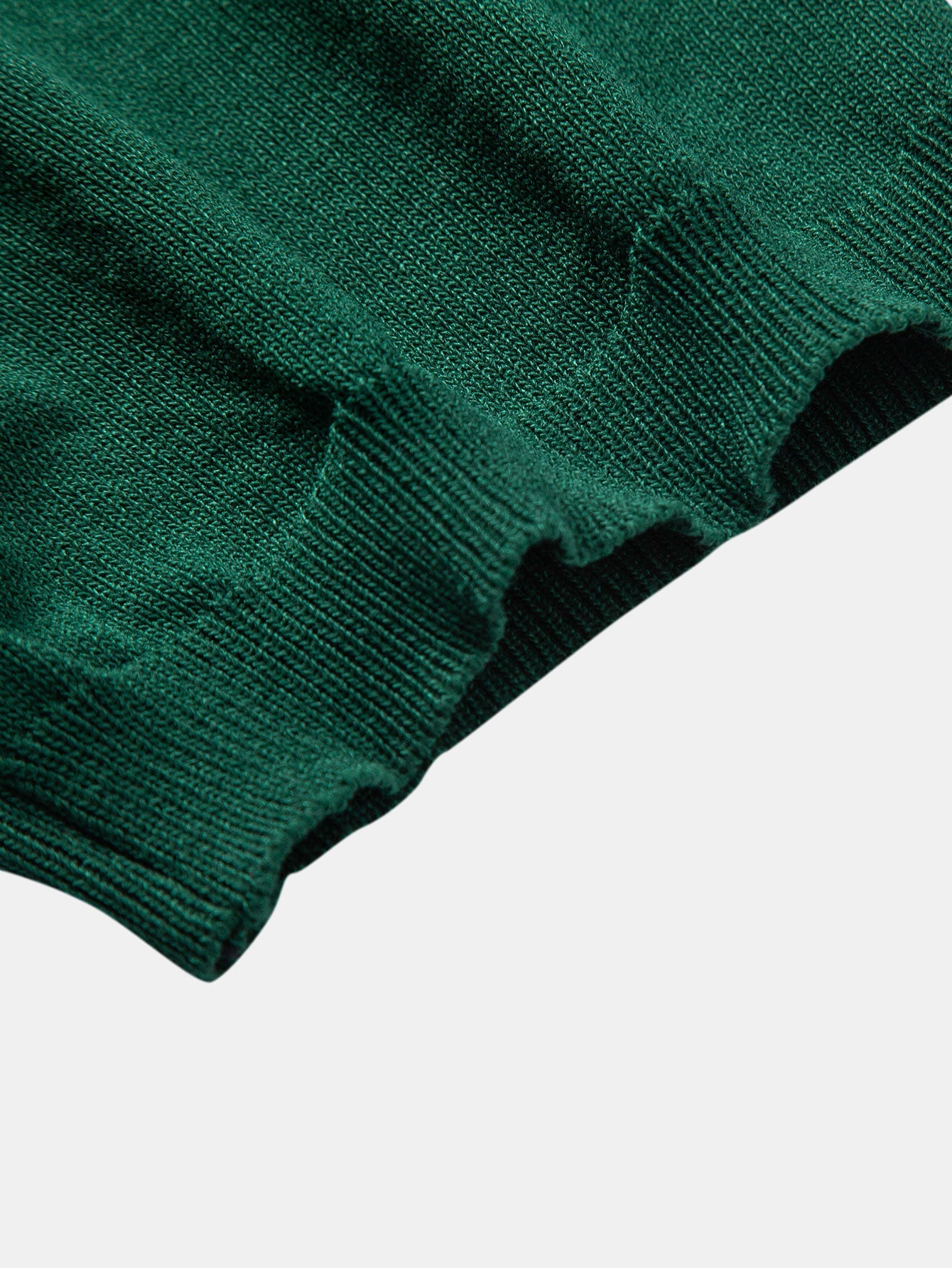 Camisa Polo de Punto Jacquard Stripe y Pantalones de Pierna Recta con Ribete Acanalado