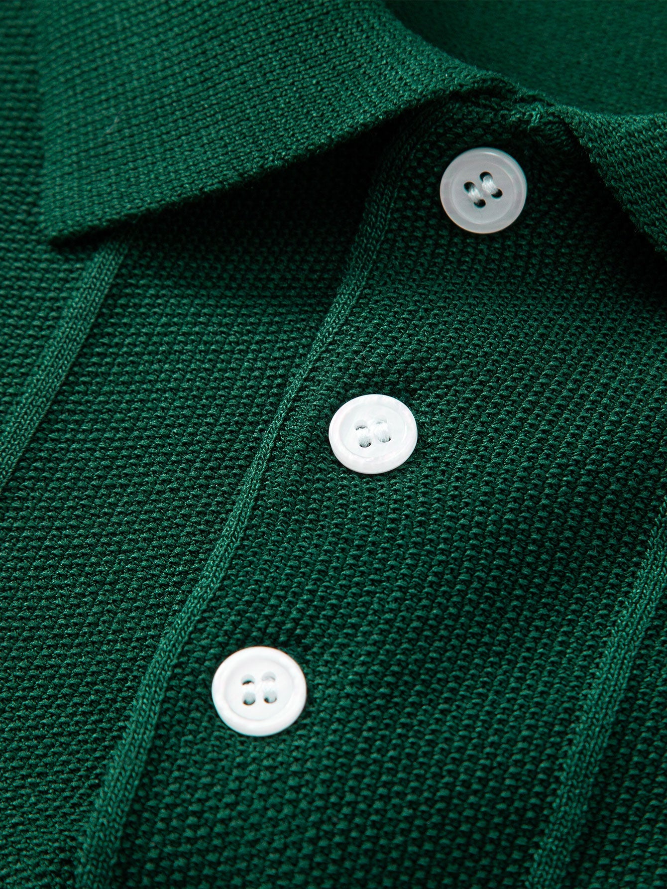 Camisa Polo de Punto Jacquard Stripe y Pantalones de Pierna Recta con Ribete Acanalado