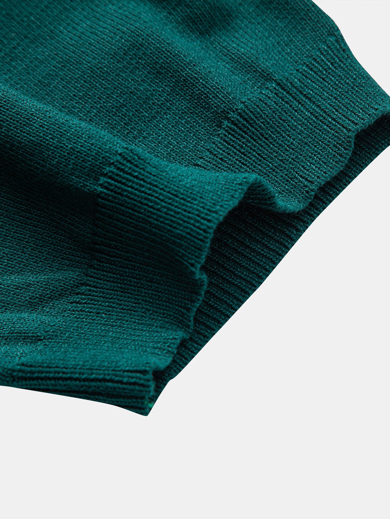 Camisa Polo de punto con cremallera Stripe Knit y pantalones de lino de pierna recta