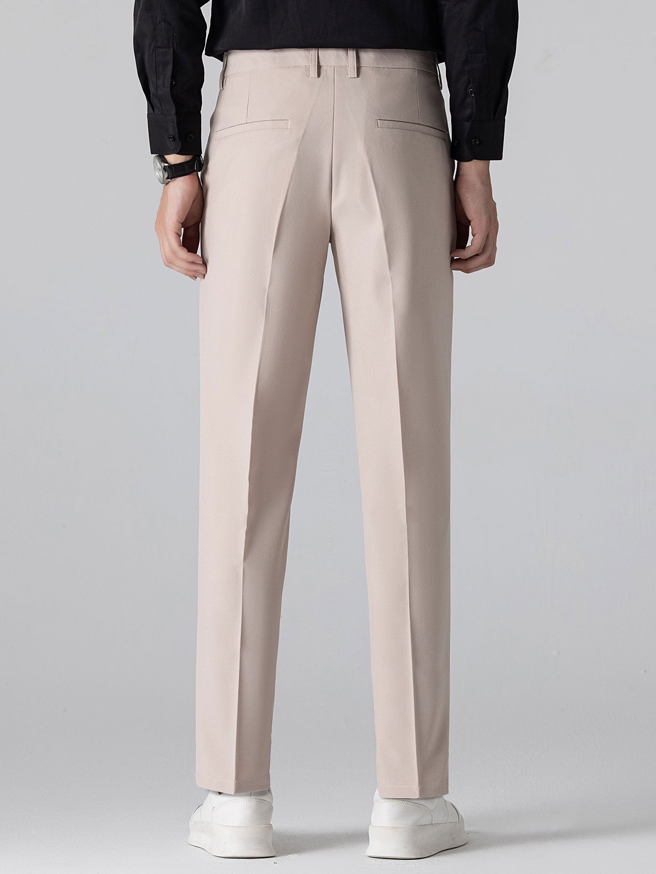 Camisa Polo de punto con degradado a rayas y pantalones ajustados de corte cónico