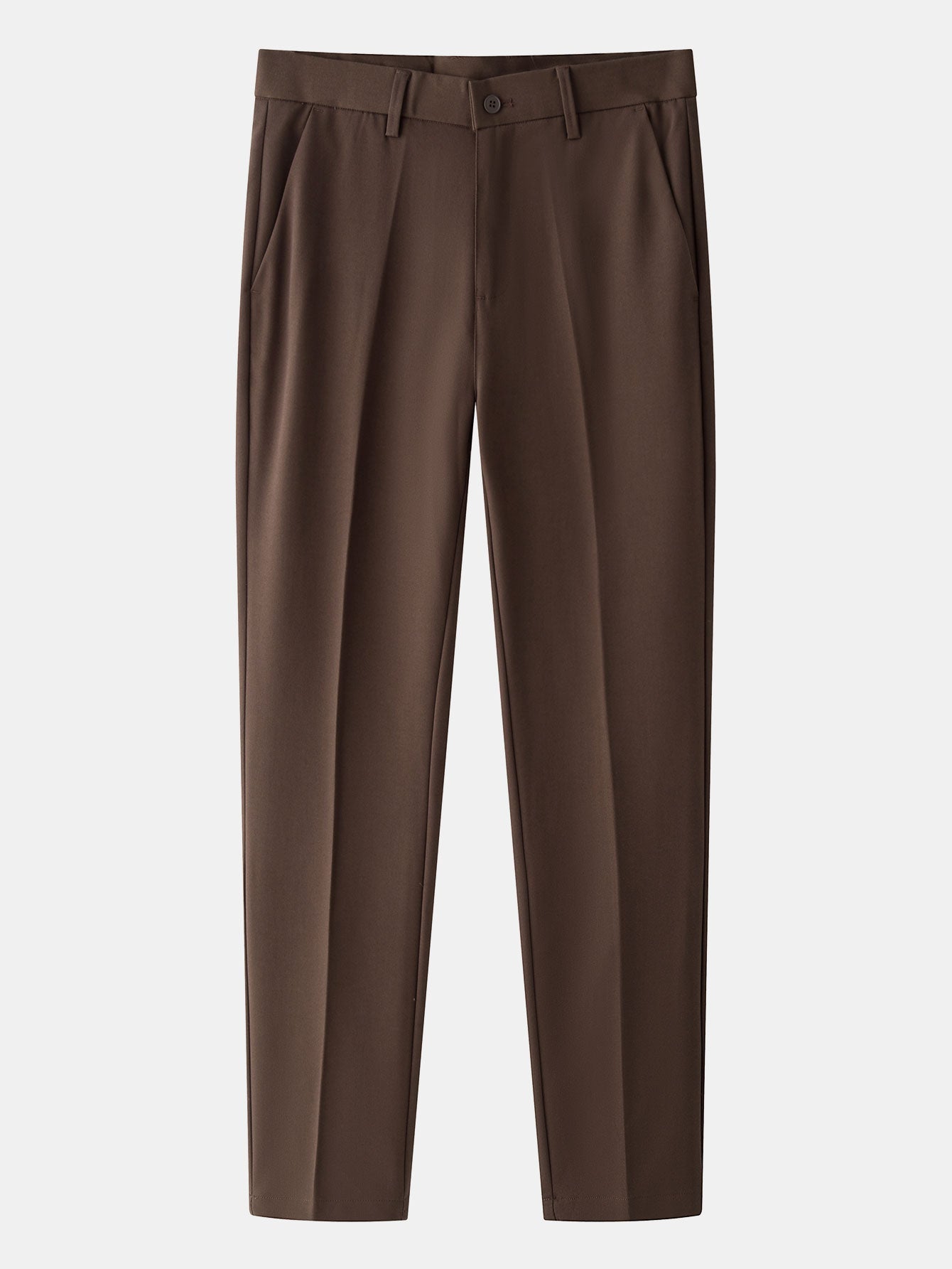 Camisa Polo de punto a rayas y pantalones ajustados de corte cónico