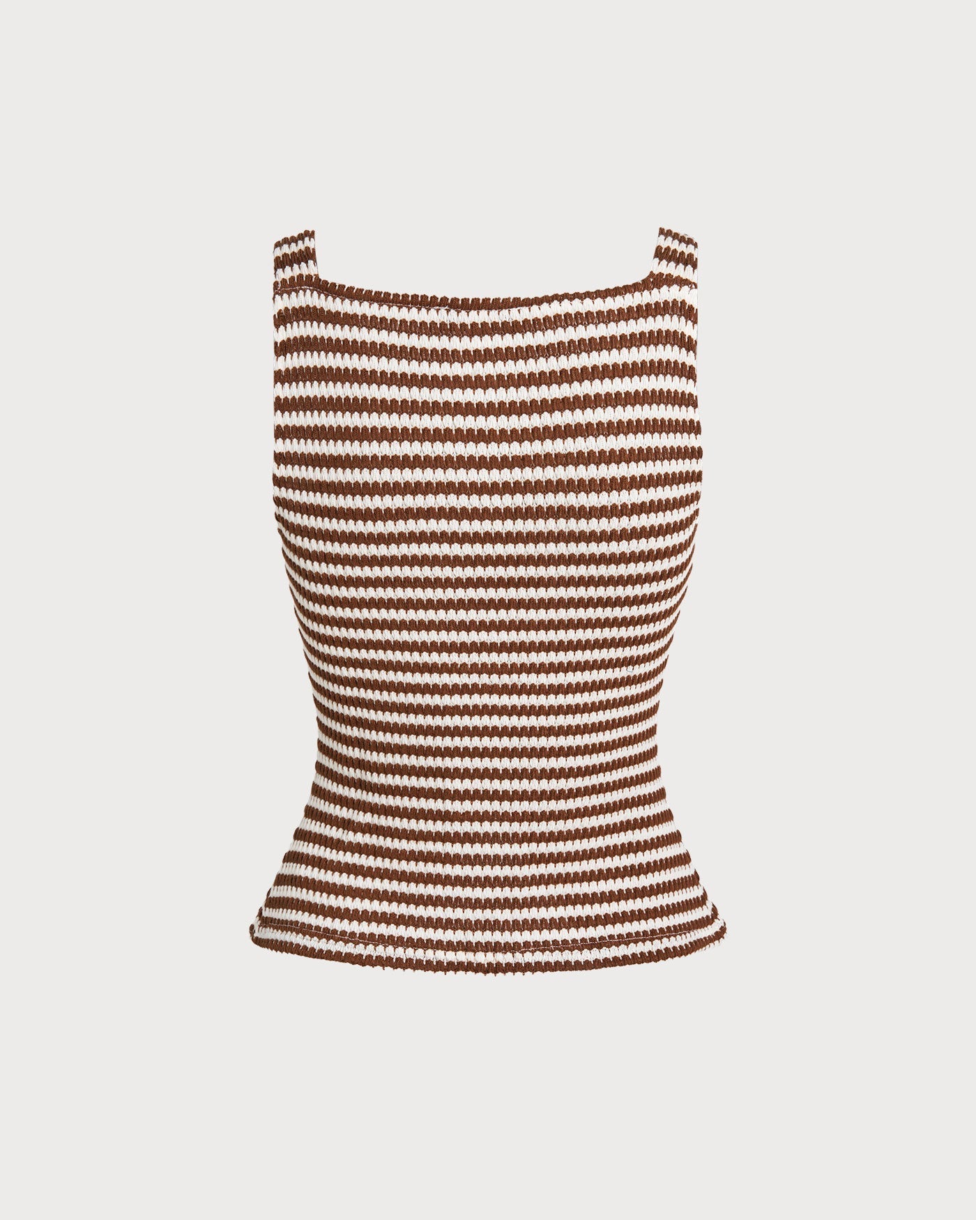 Top de Tirantes Escote Cuadrado — Marrón