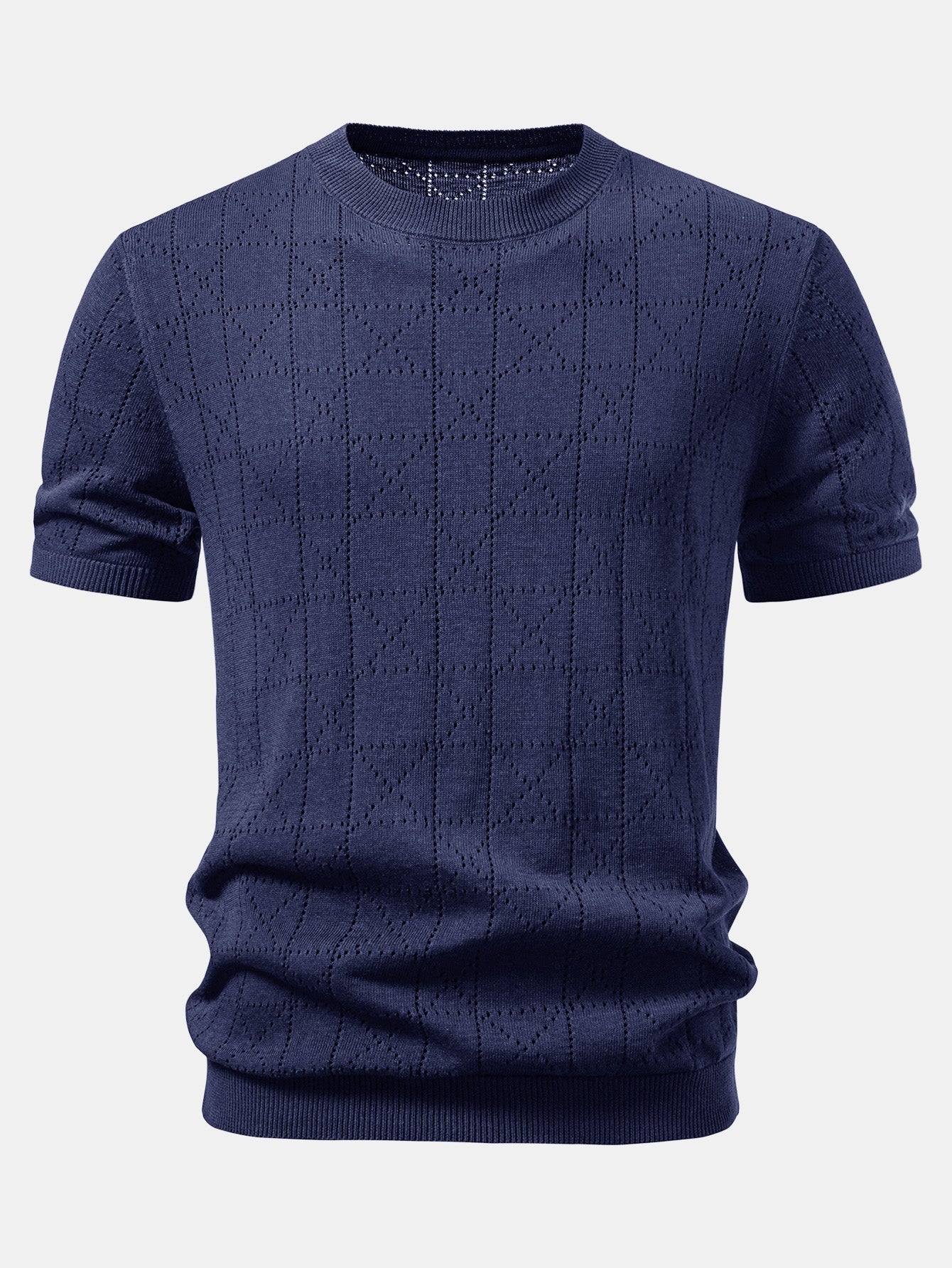 Geometry Open Knit T-Shirt