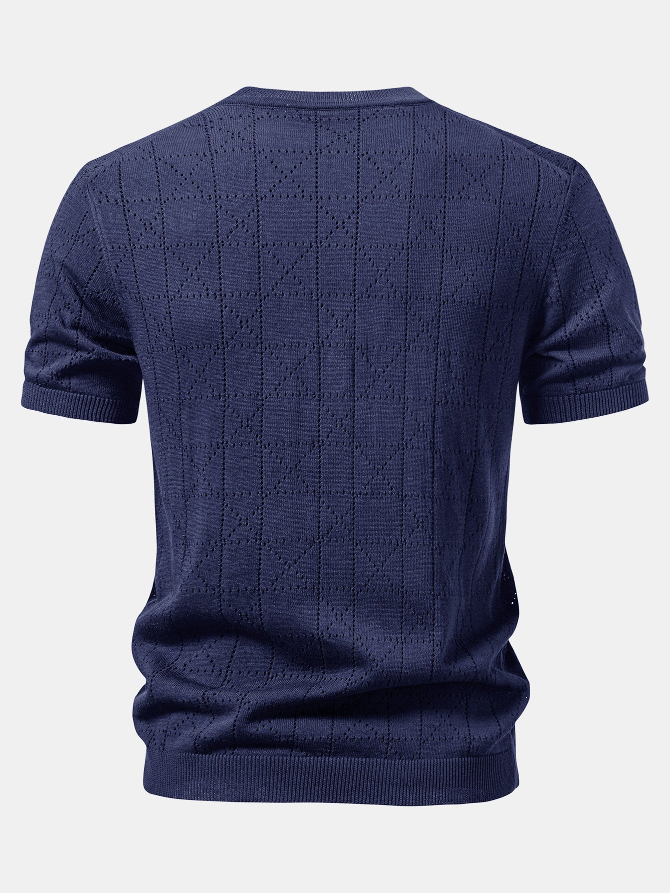 Geometry Open Knit T-Shirt