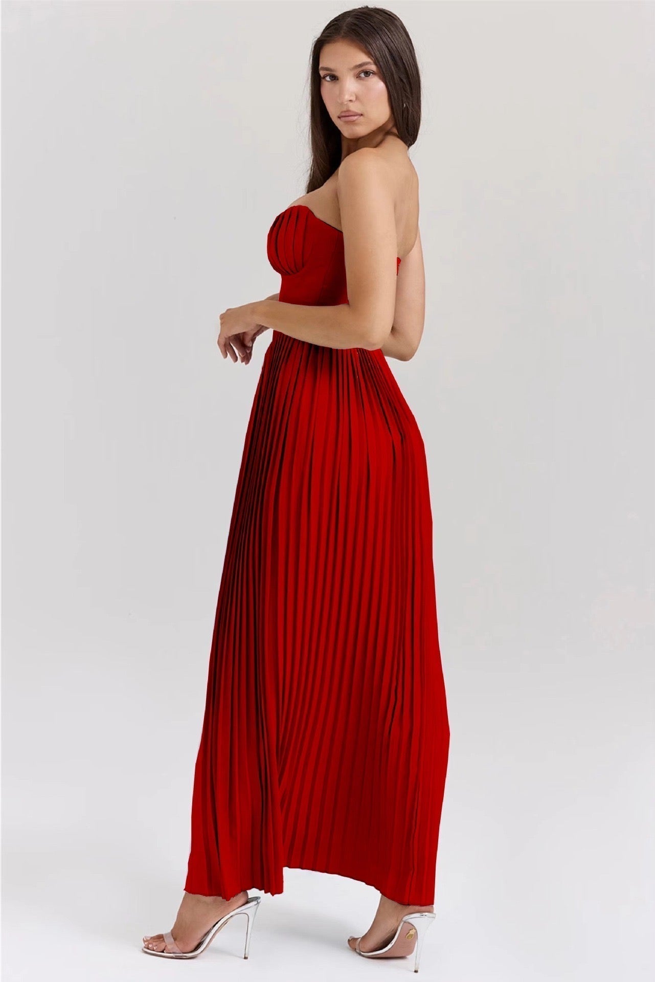 Vestido Maxi Aurora — Plisado Escultural