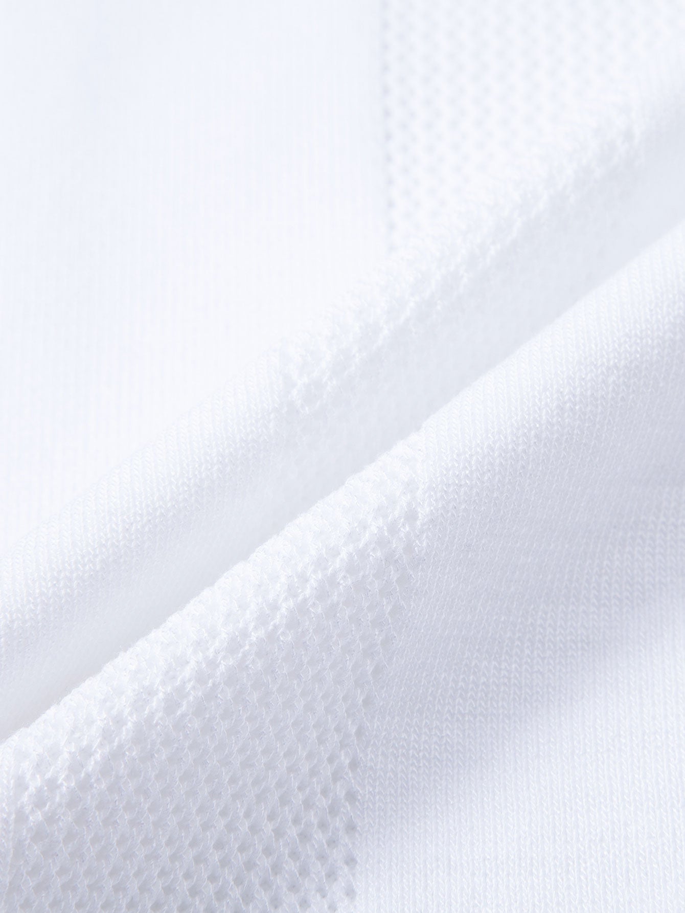 Open Knit Stripe V Neck T-Shirt