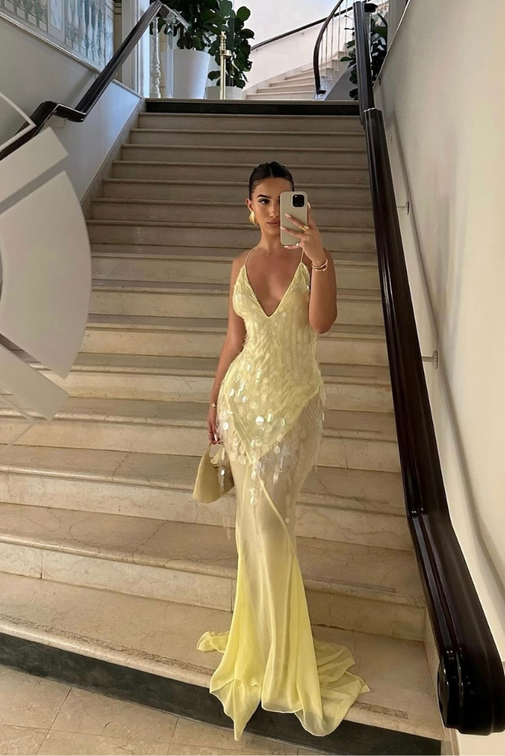 Tahlia – Sleeveless V-Neck Maxi Dress