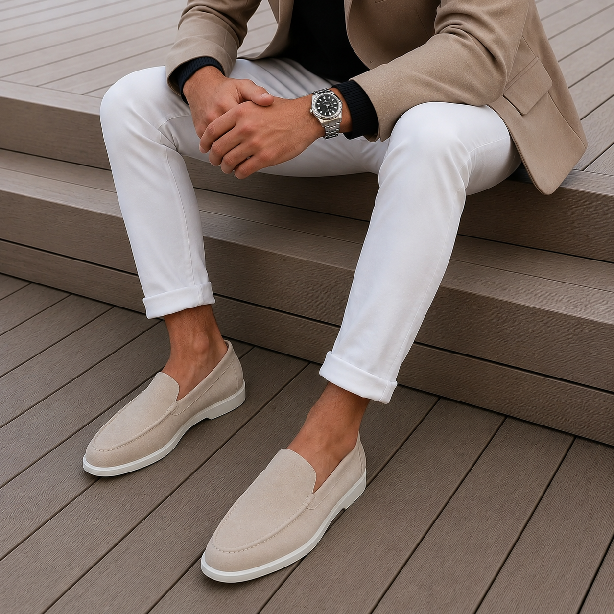 Elegantes Mocasines de Ante Premium