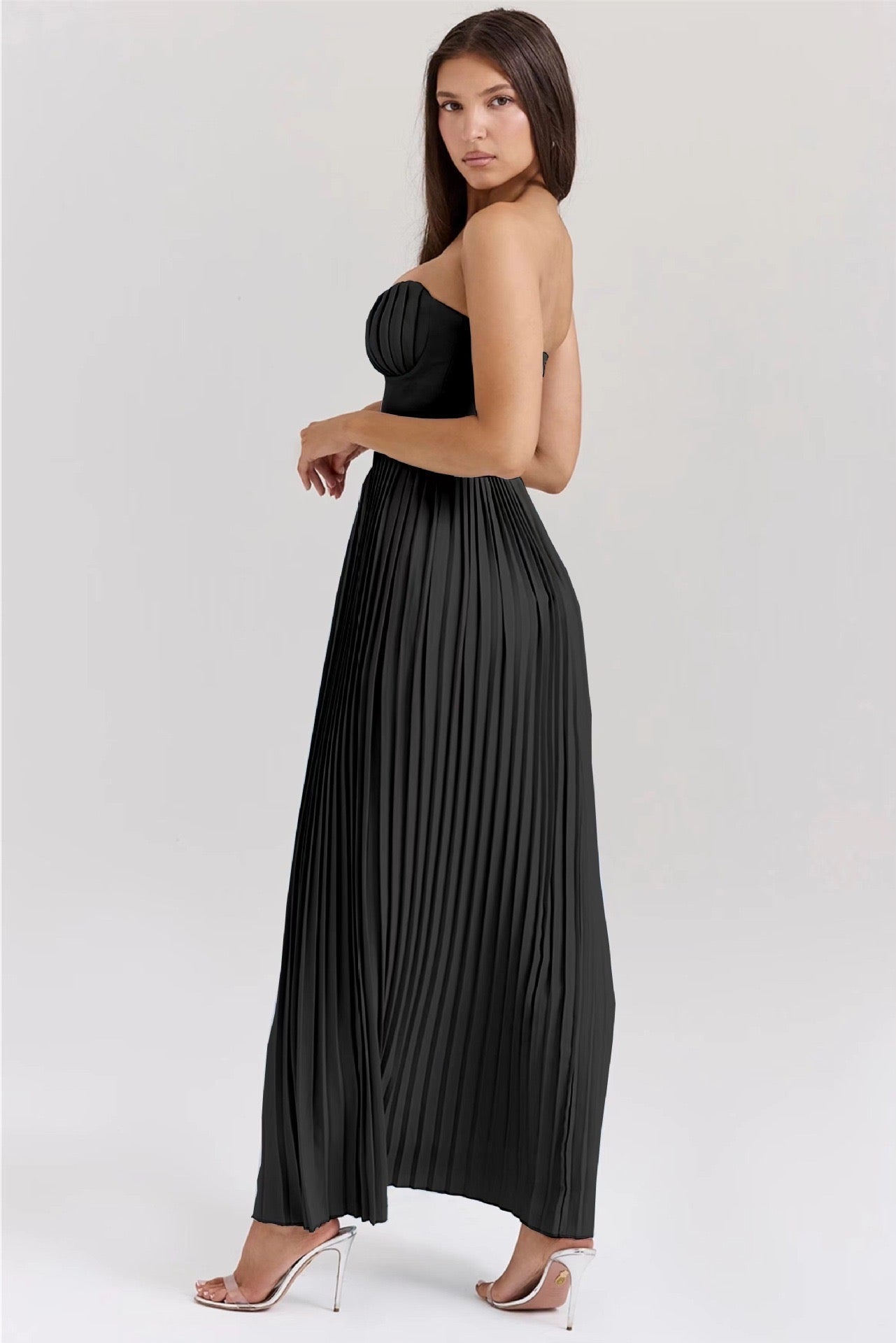 Vestido Maxi Aurora — Plisado Escultural