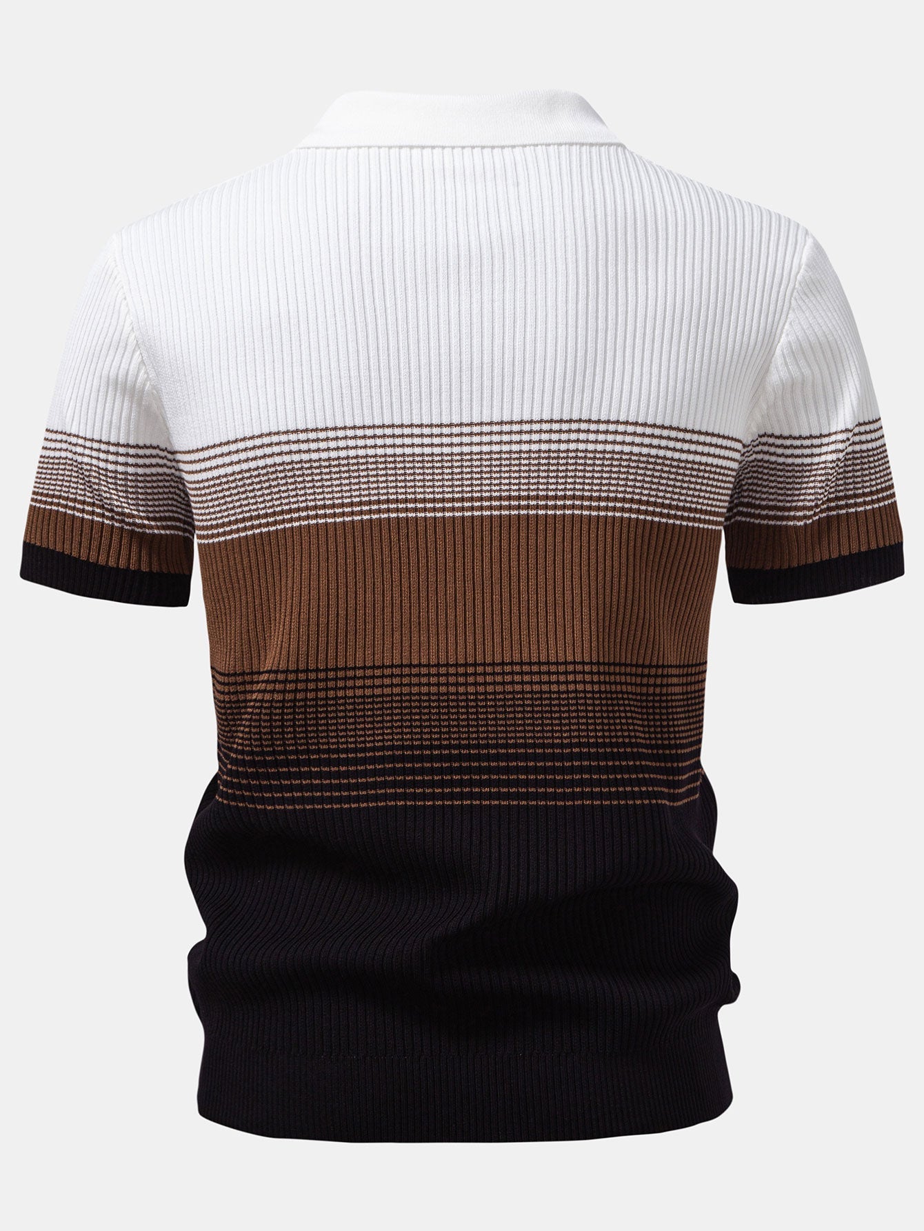 Camisa Polo de punto con degradado a rayas y pantalones ajustados de corte cónico