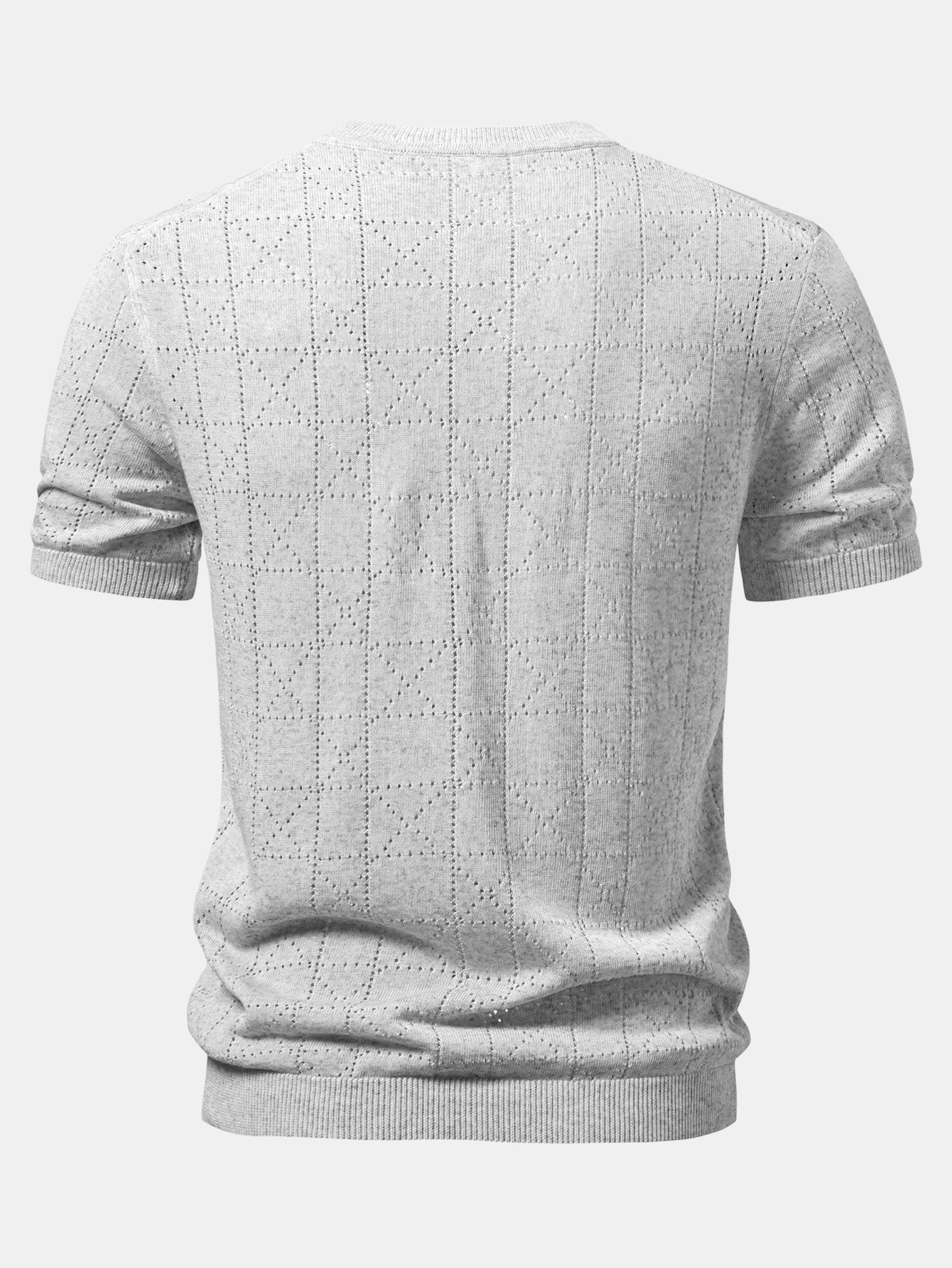 Geometry Open Knit T-Shirt