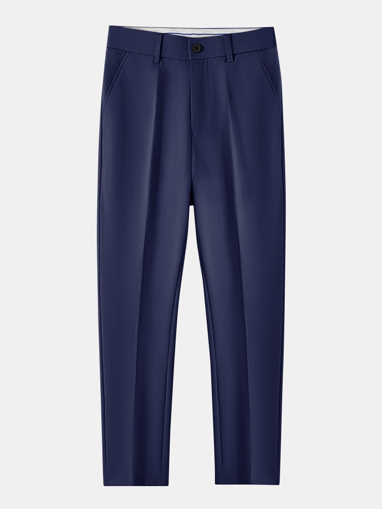 Camisa Polo de punto con contraste de textura y pantalones ajustados de corte cónico slim fit