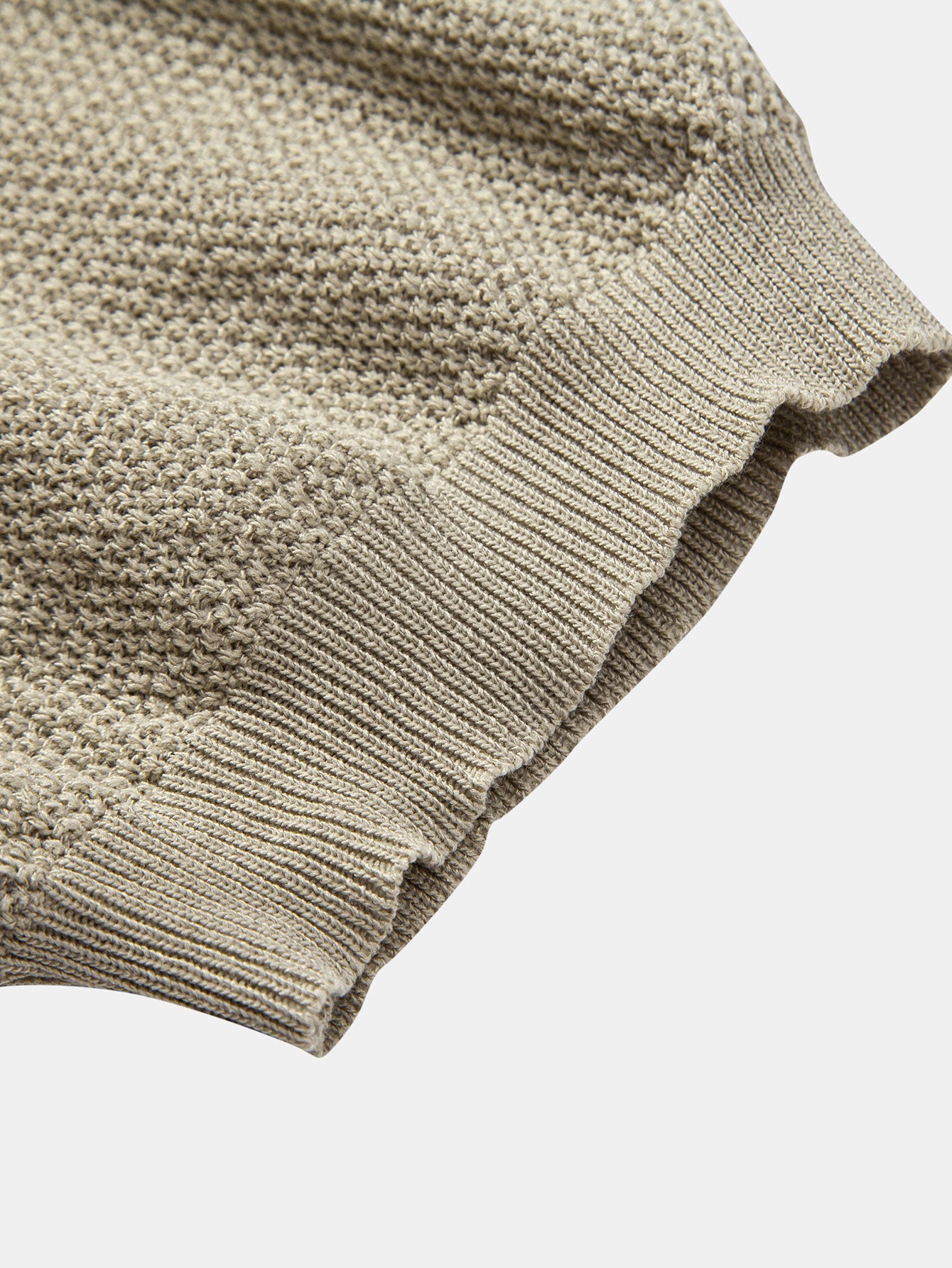 Camisa Polo de punto con cremallera texturizada