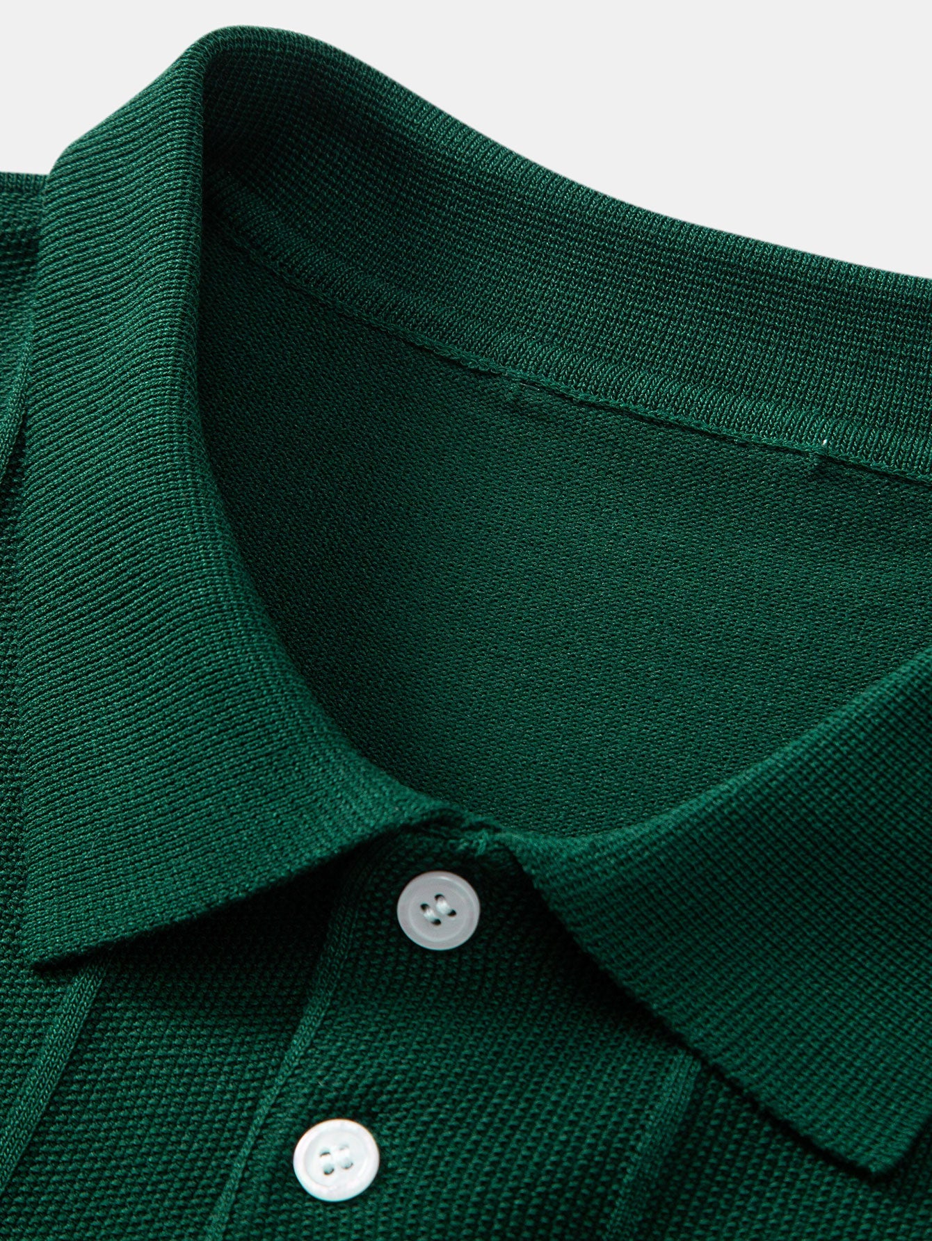 Camisa Polo de Punto Jacquard Stripe y Pantalones de Pierna Recta con Ribete Acanalado