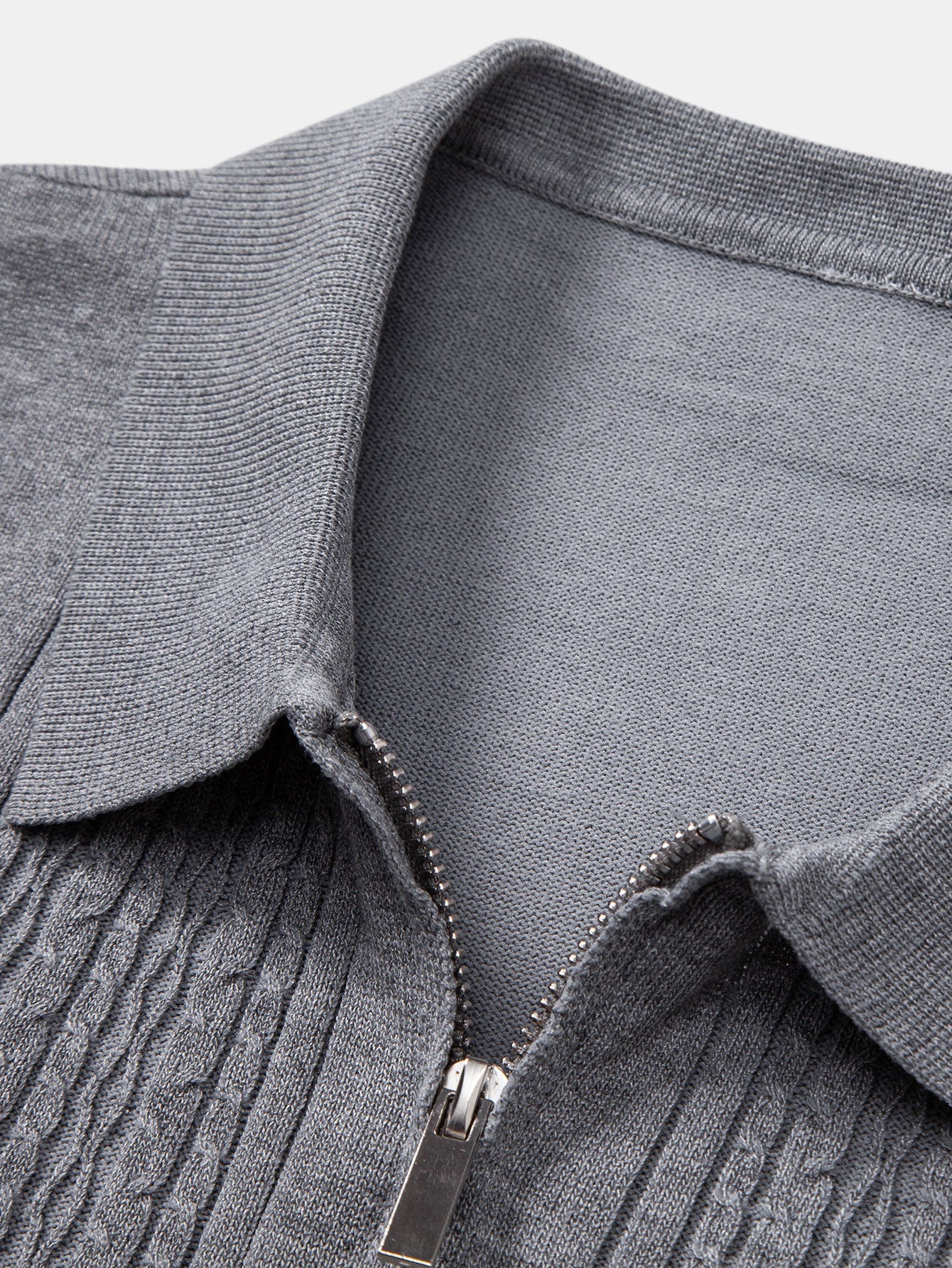 Camisa Polo de punto Jacquard con cremallera Twist