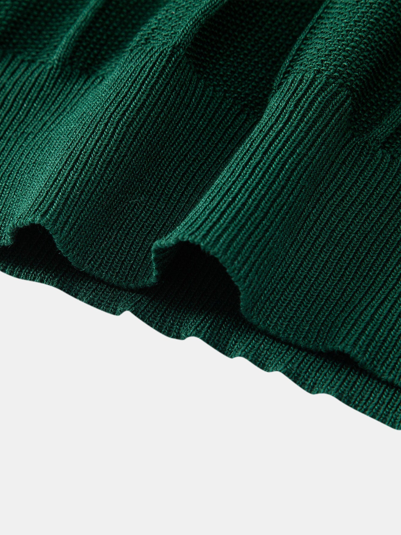 Camisa Polo de Punto Jacquard Stripe y Pantalones de Pierna Recta con Ribete Acanalado