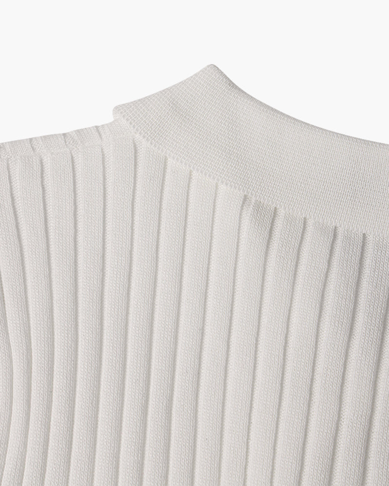 Polo Casual Cuello Pico — Beige