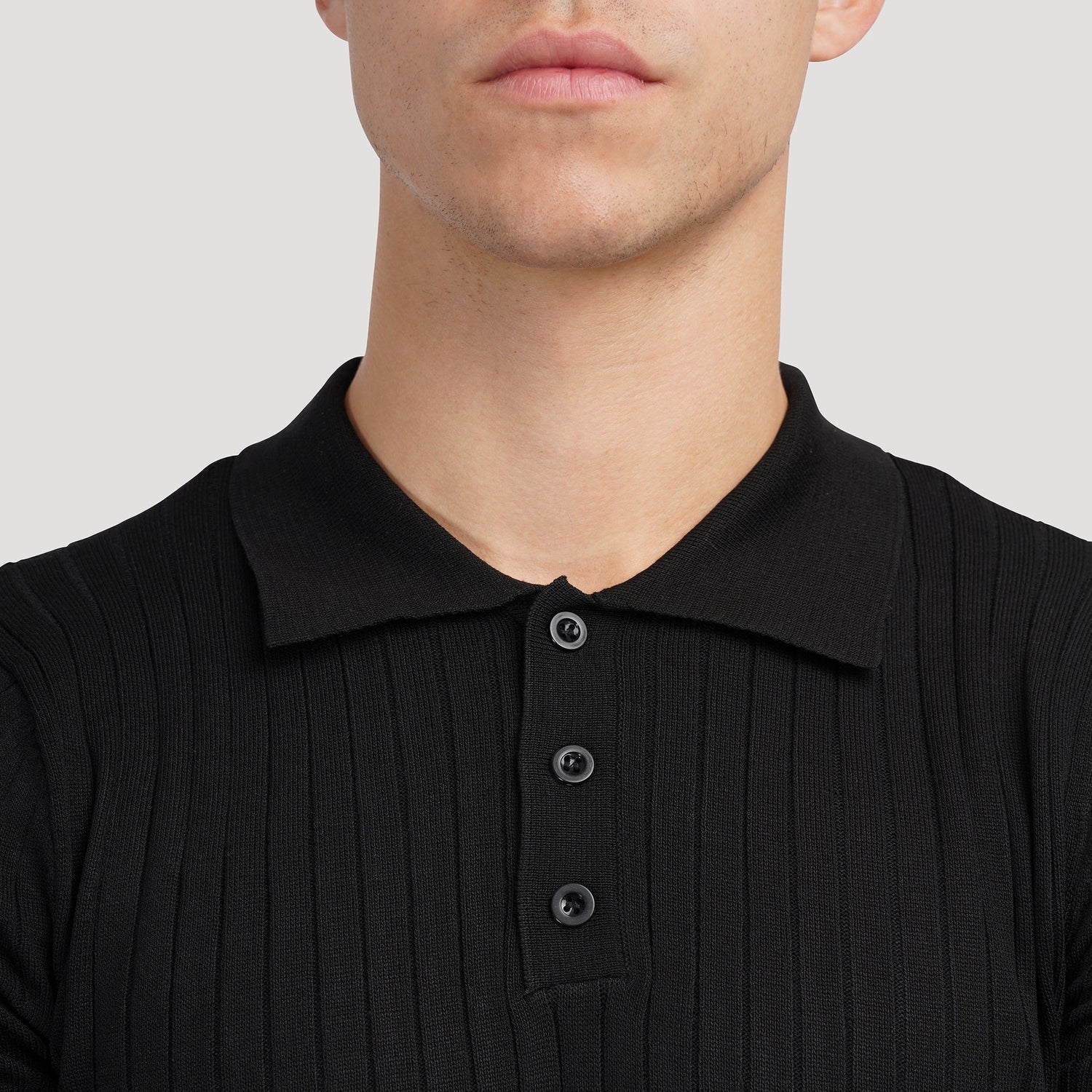 Polo de Punto — Negro