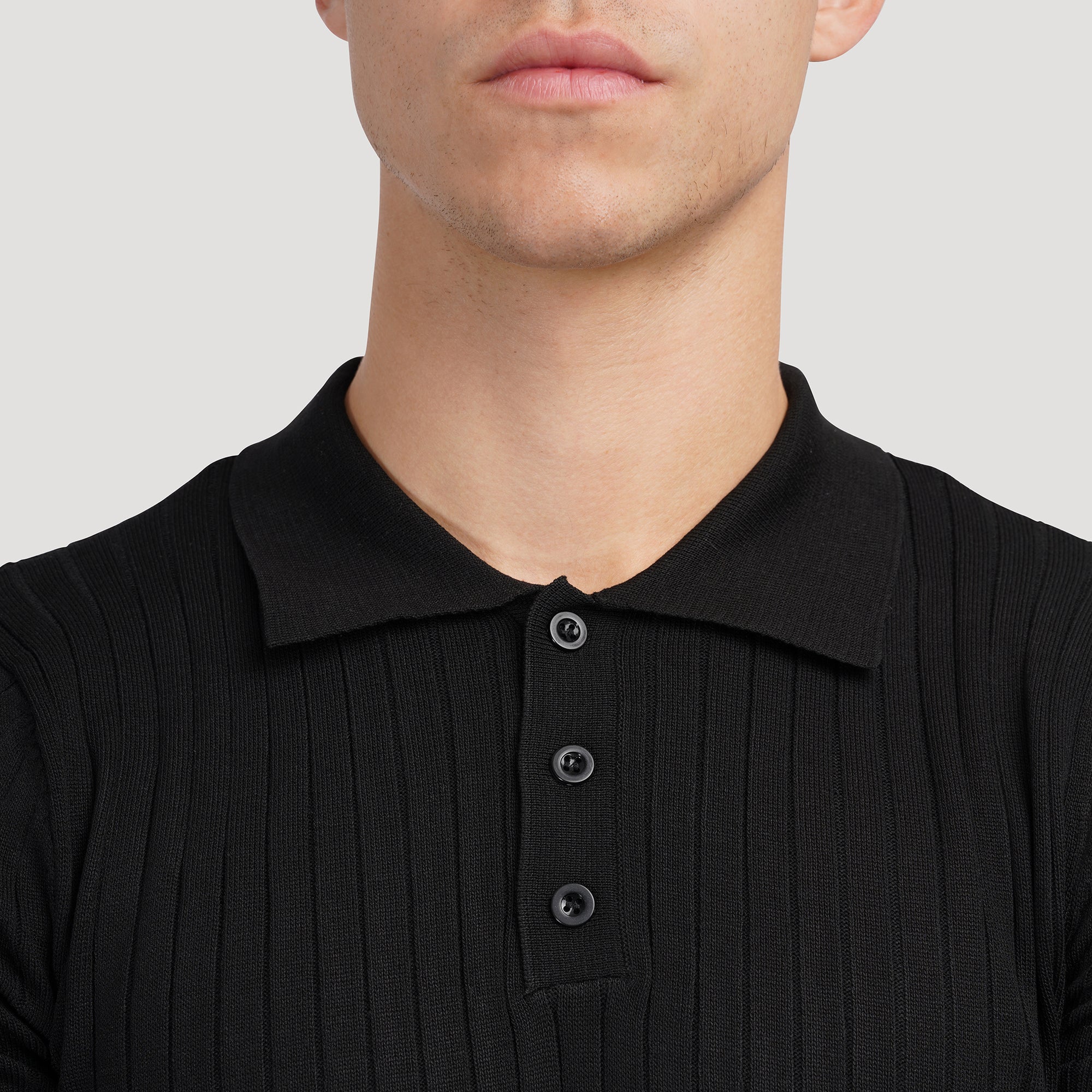 Polo de Punto — Negro