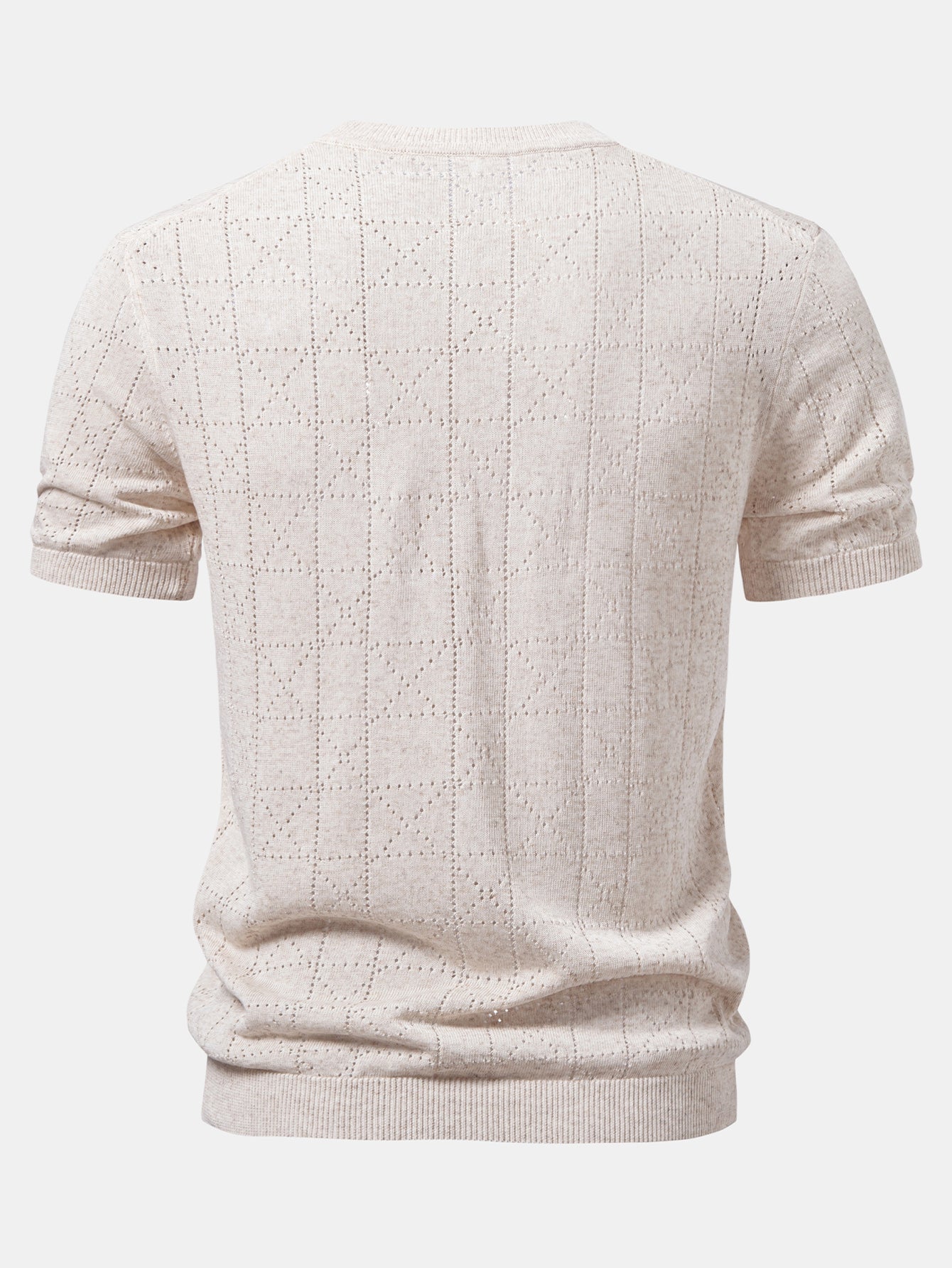 Geometry Open Knit T-Shirt
