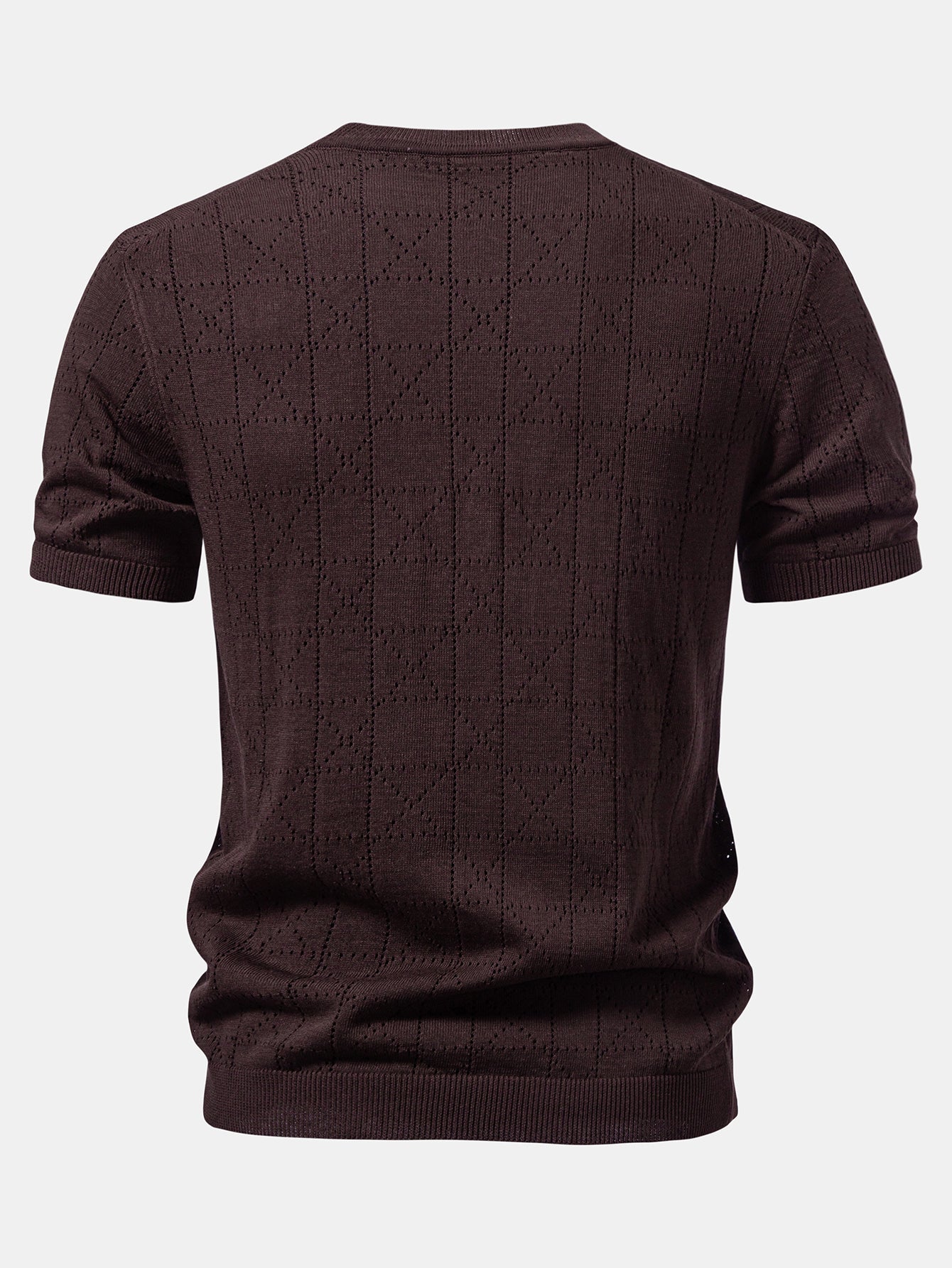 Geometry Open Knit T-Shirt