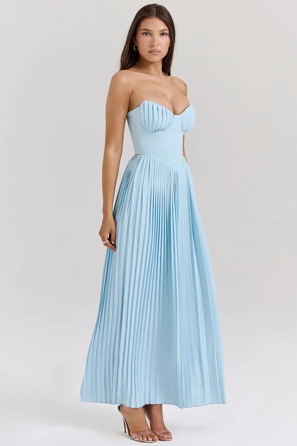 Vestido Maxi Aurora — Plisado Escultural