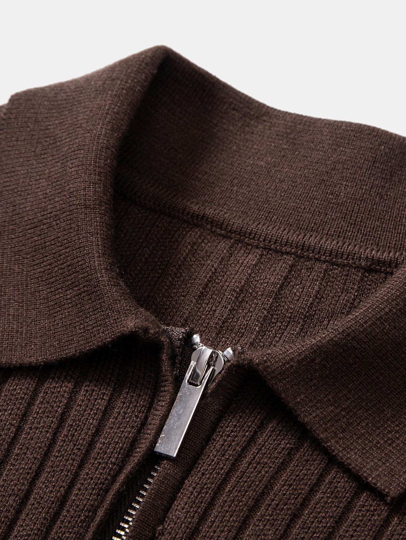 Camisa Polo de Punto a Rayas con Cuello de Canalé