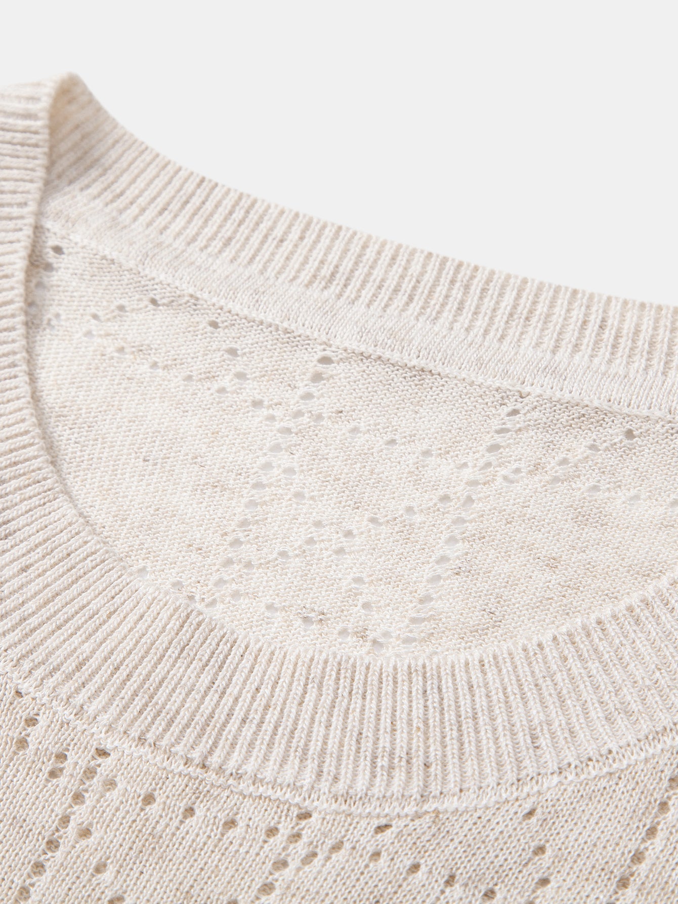 Geometry Open Knit T-Shirt