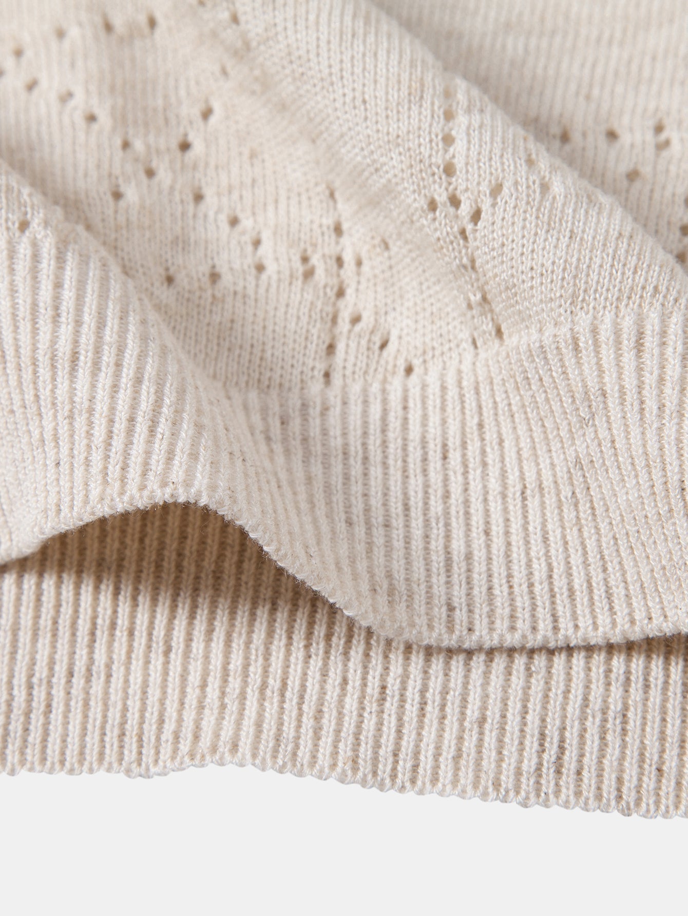 Geometry Open Knit T-Shirt