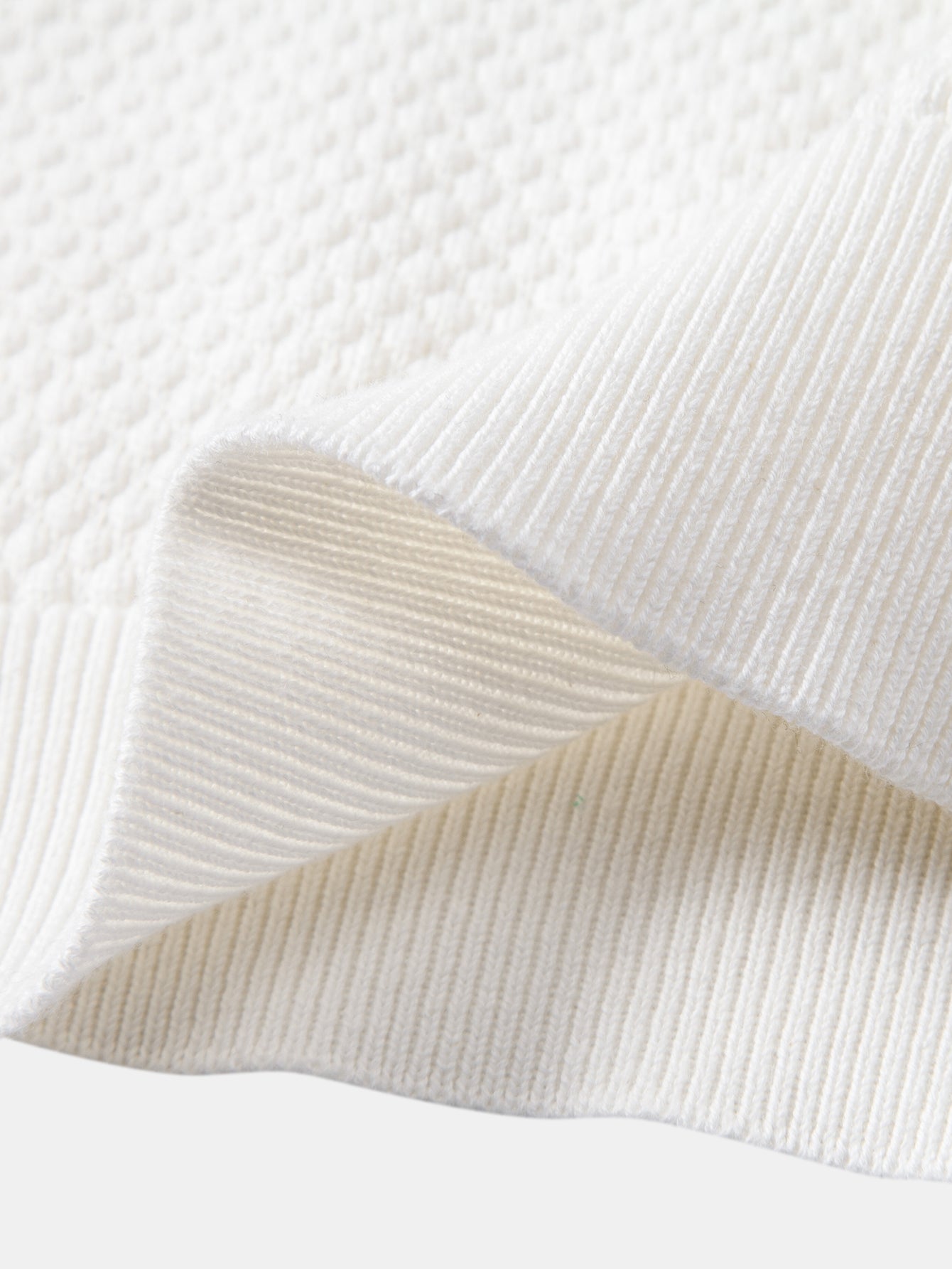 Camisa Polo de punto texturizado con piña de manga larga