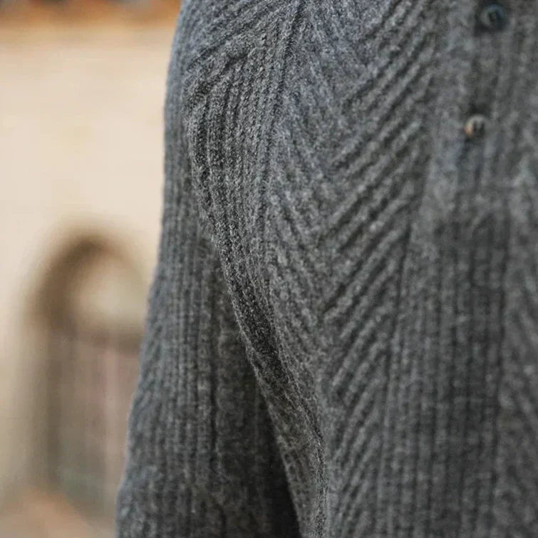 Jersey de punto con cuello polo