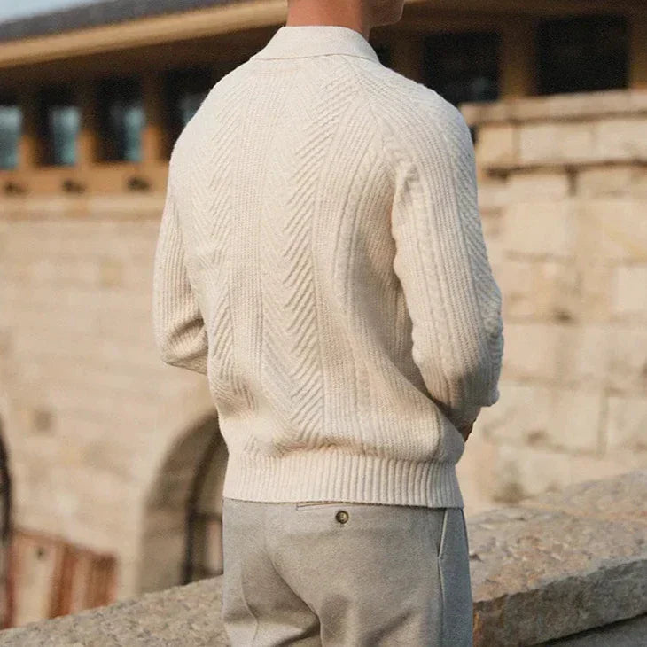 Jersey de punto con cuello polo