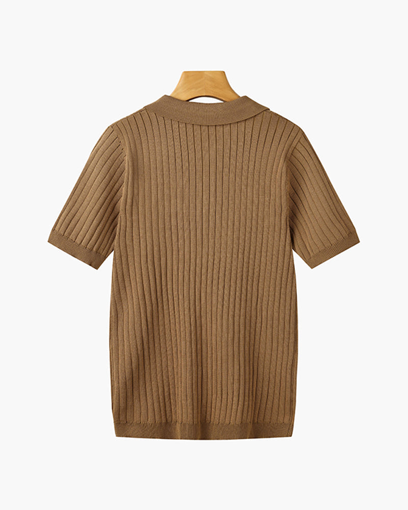 Polo de Punto — Marrón