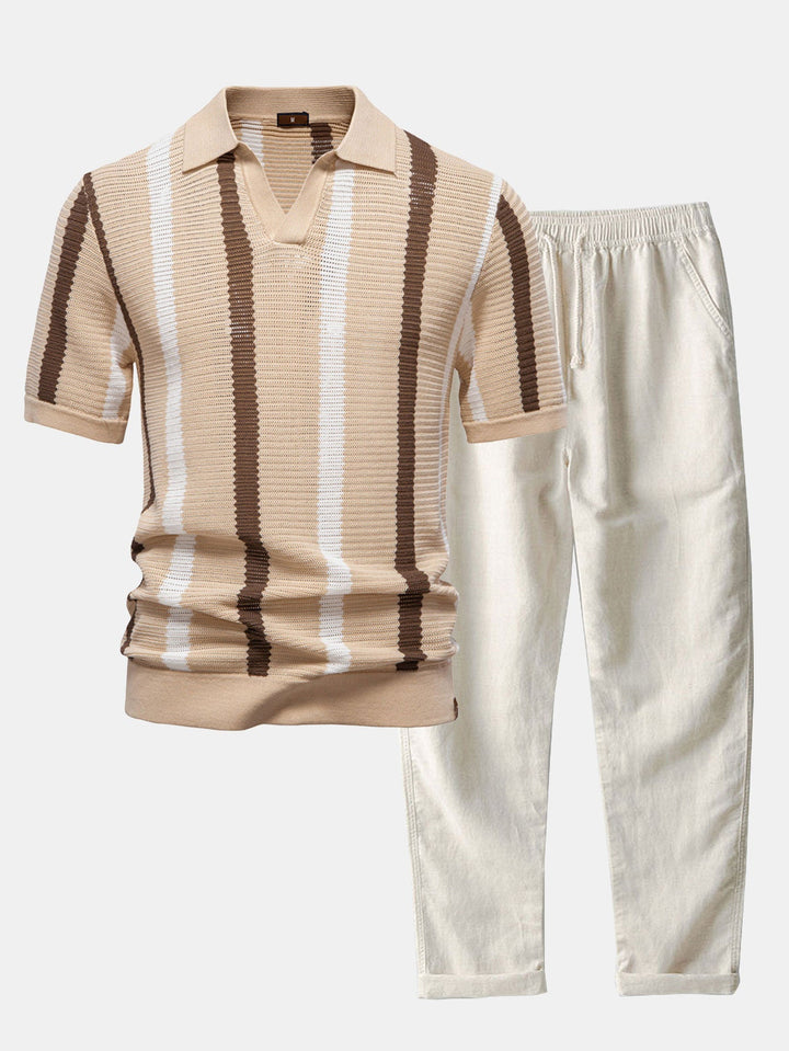 marrón claro & beige