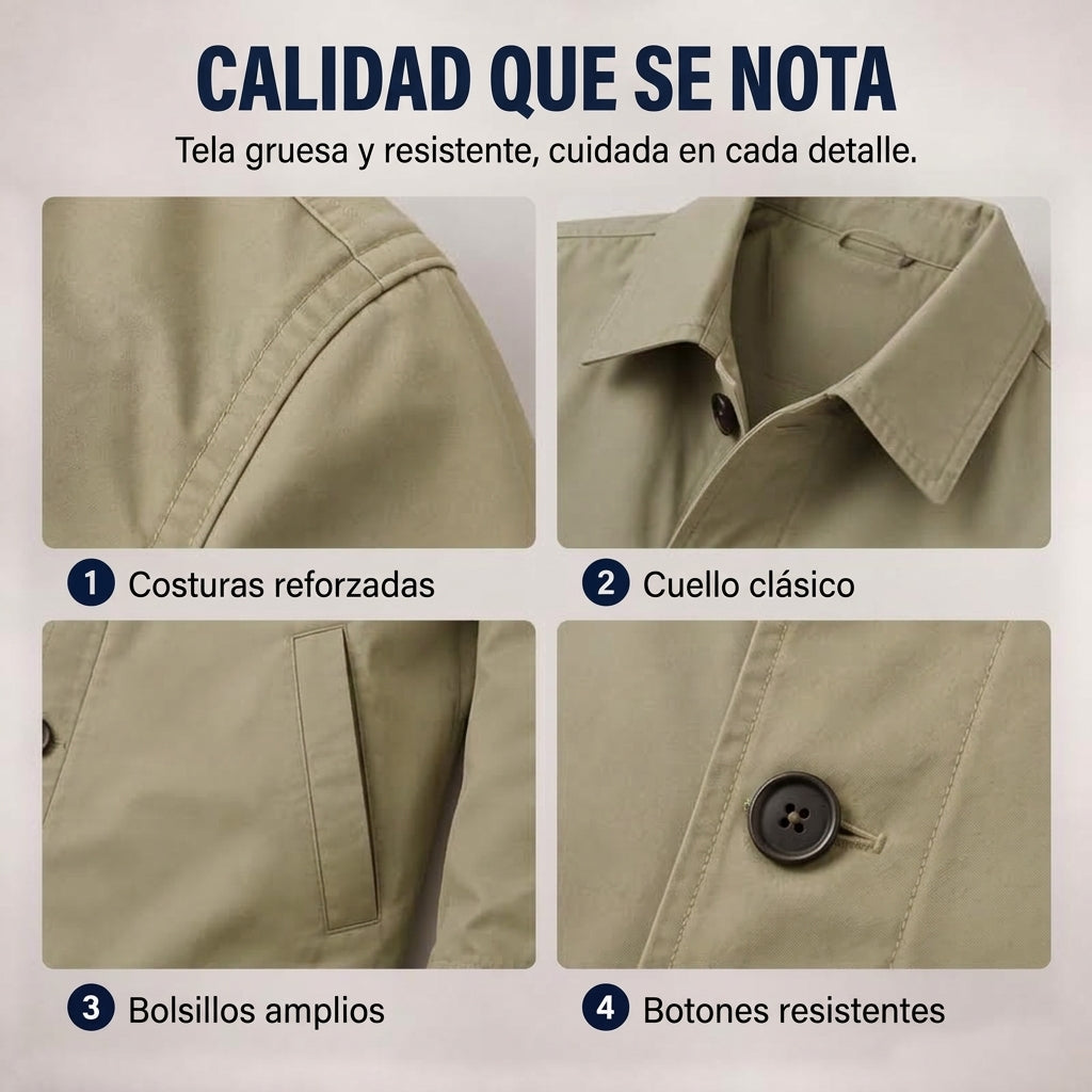 Enzo gabardina, calidad que se nota