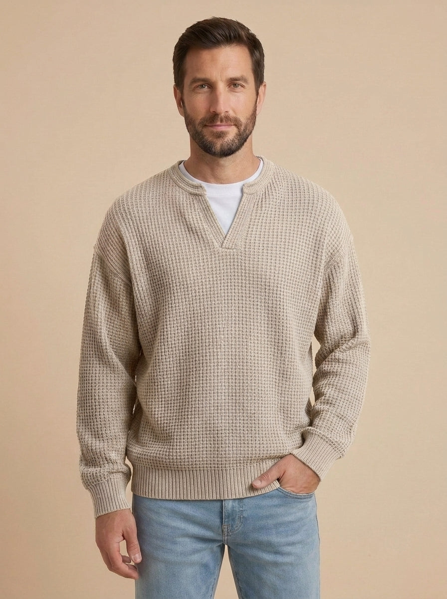 Milo jersey de punto con relieve albaricoque