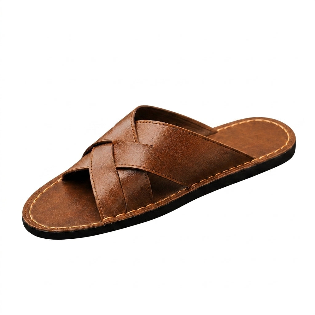 Sandalias slide de tiras cruzadas