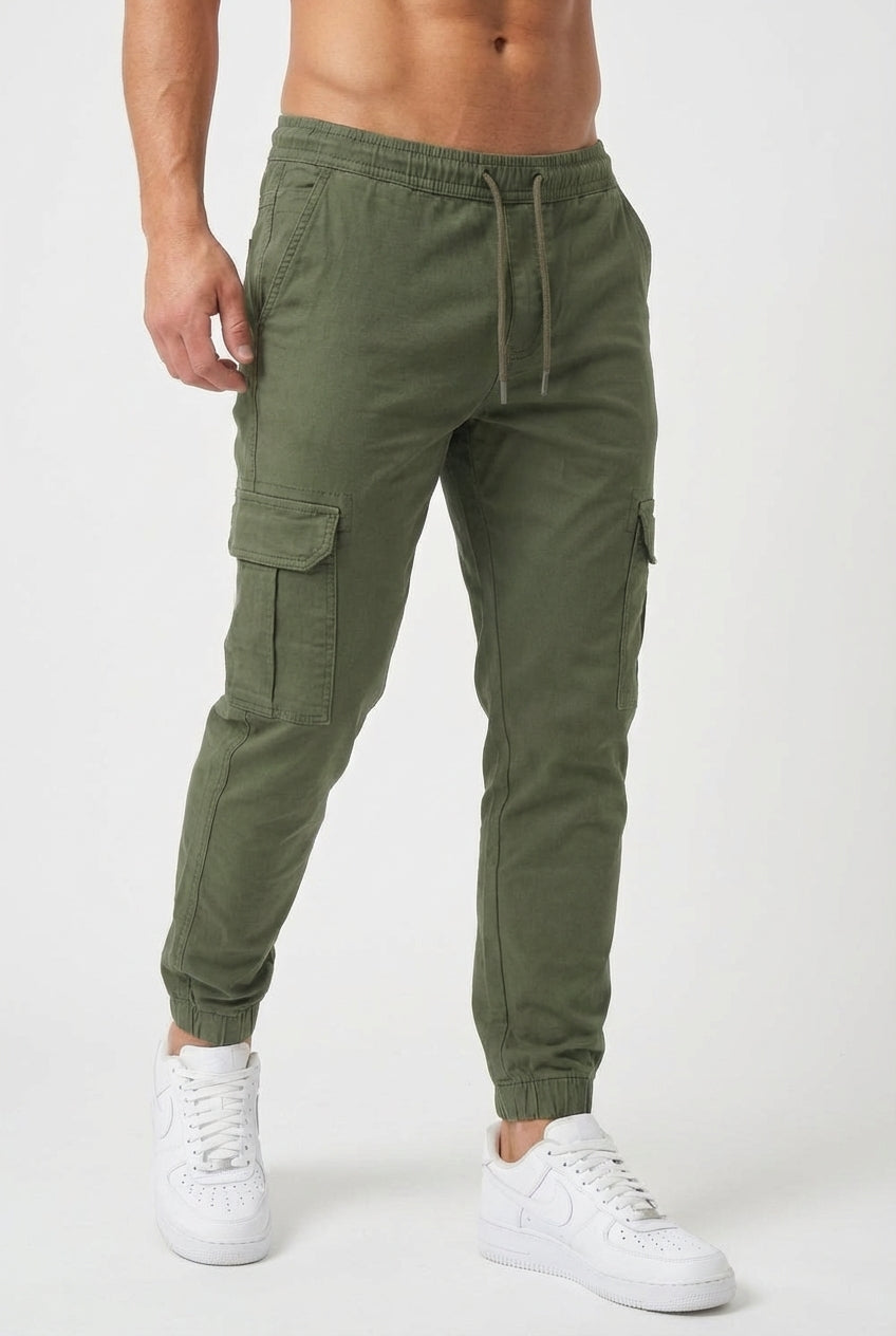 Jogger cargo Olympus – Verde militar