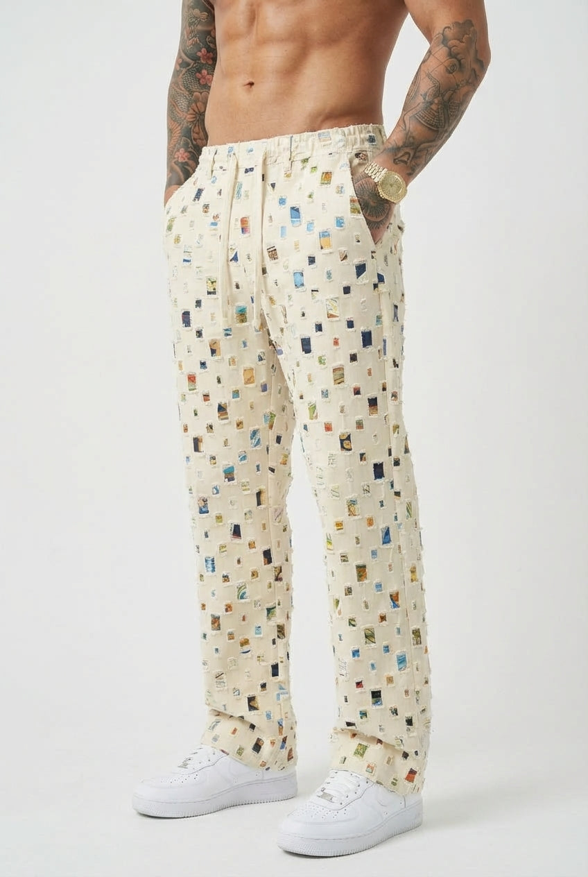 Pantalón Mosaic straight fit