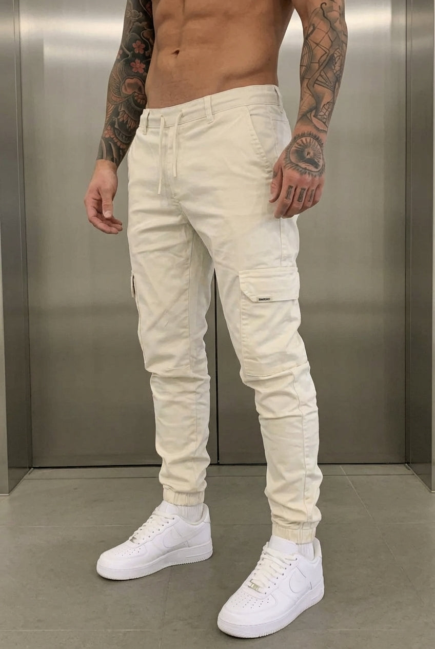 Jogger cargo Olympus – Crema