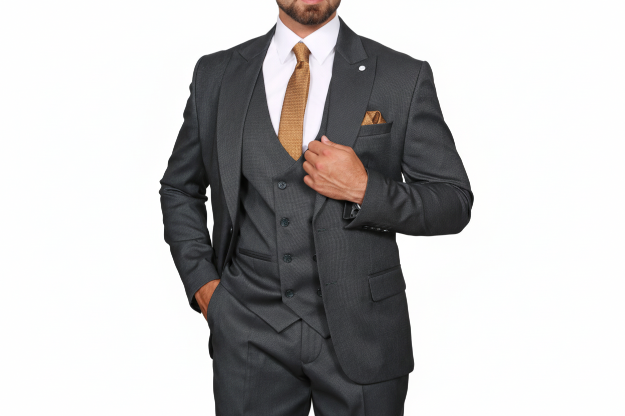 Traje de Hombre con chaqueta, chaleco y pantalón